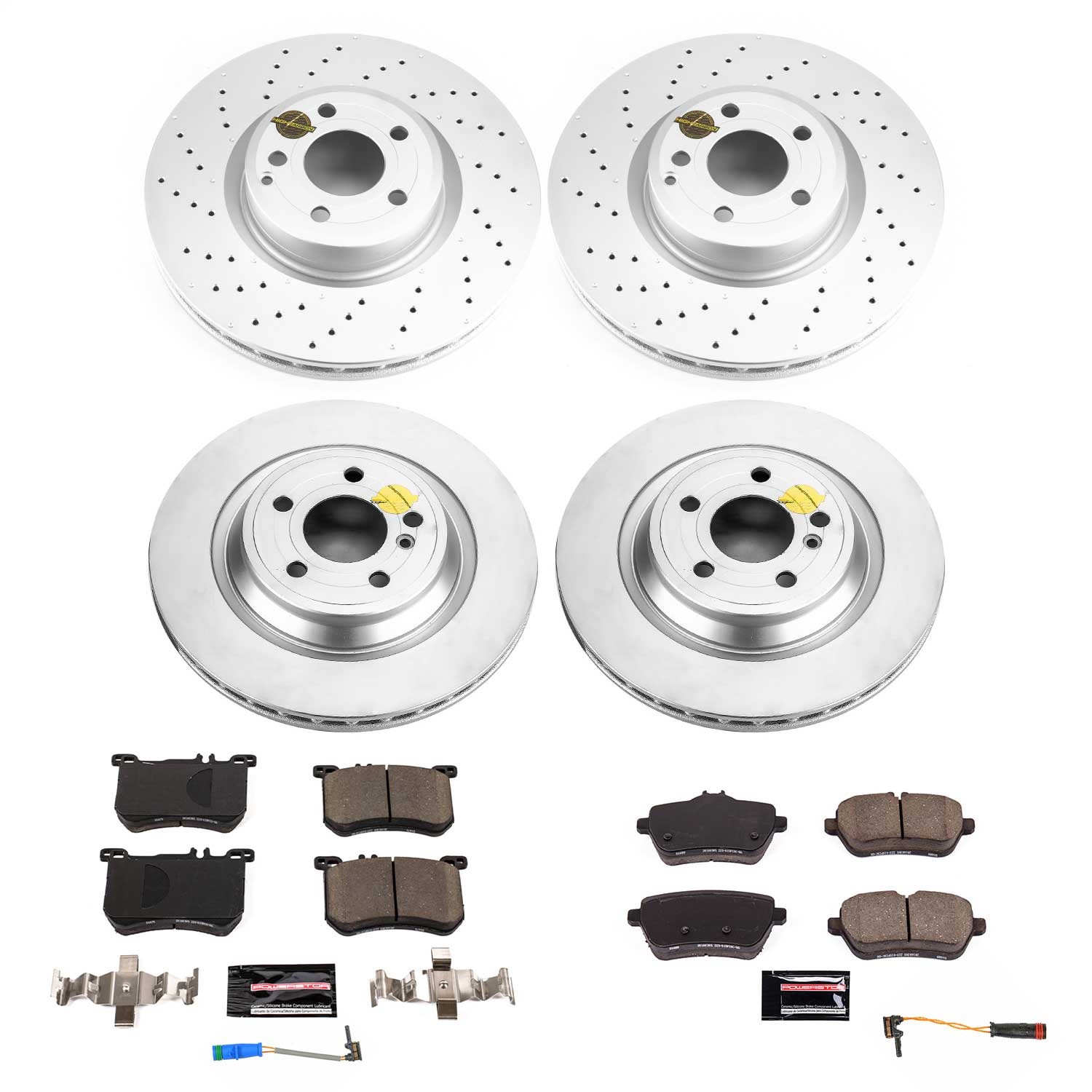 Power Stop - CRK8735 - Front and Rear - Disc Brake Pad and Rotor Kit