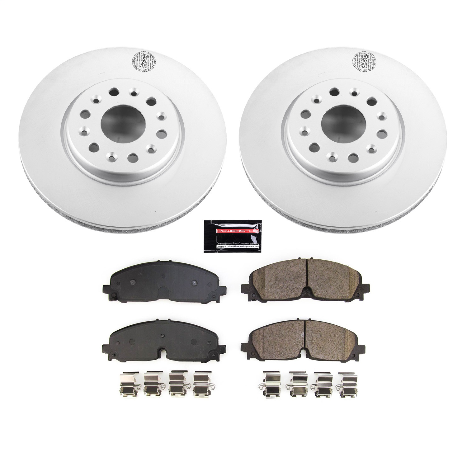 Power Stop - CRK8739 - Front - Disc Brake Pad and Rotor Kit
