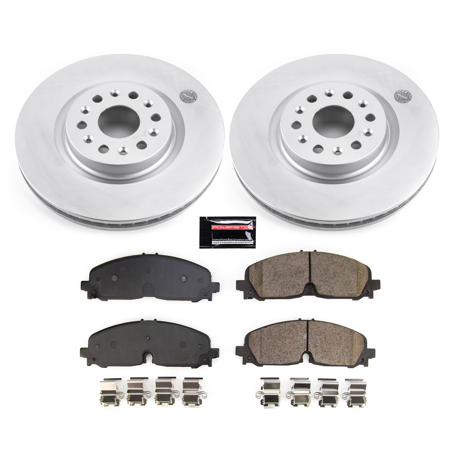 Power Stop - CRK8743 - Front - Disc Brake Pad and Rotor Kit