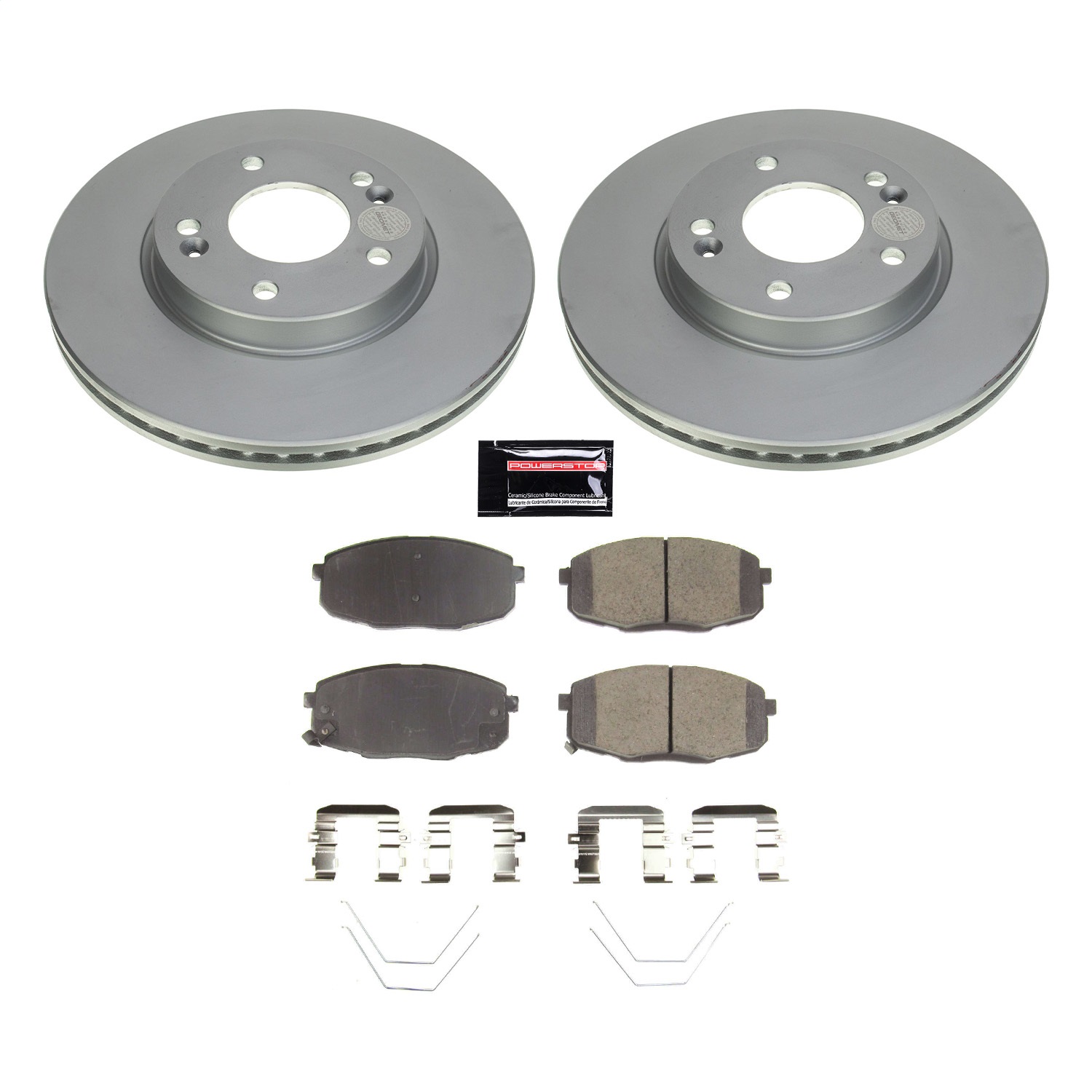 Power Stop - CRK8749 - Front - Disc Brake Pad and Rotor Kit