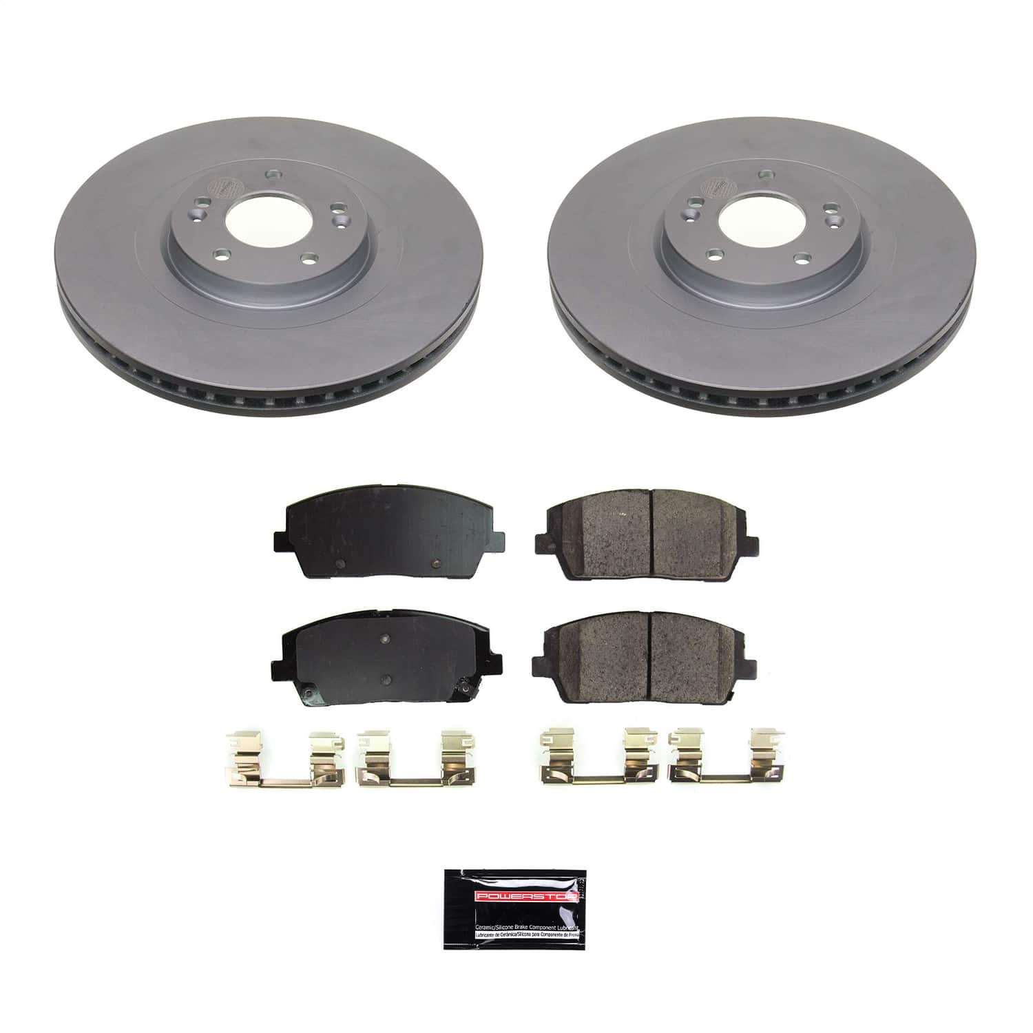 Power Stop - CRK8750 - Front - Disc Brake Pad and Rotor Kit