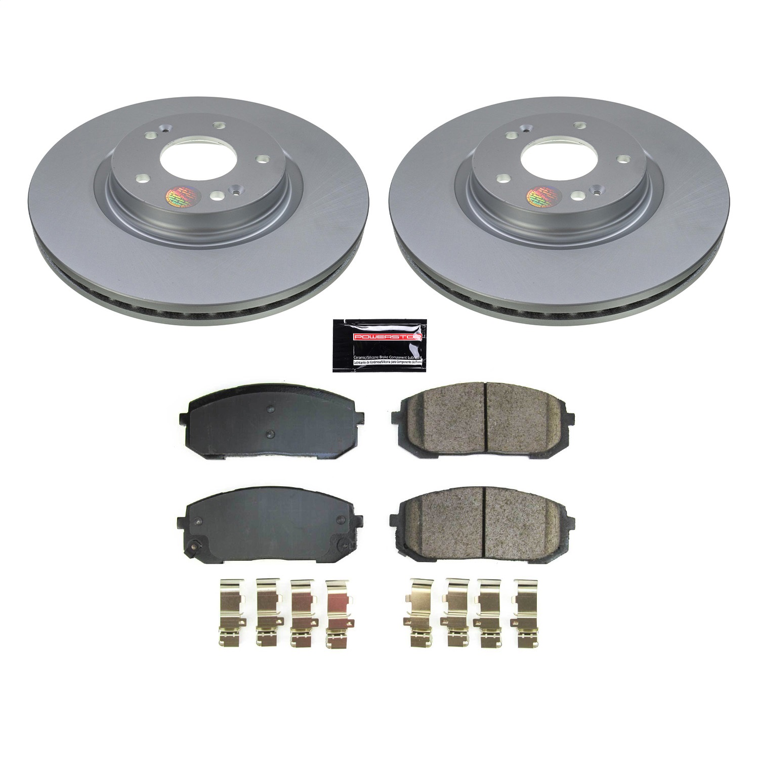 Power Stop - CRK8752 - Front - Disc Brake Pad and Rotor Kit