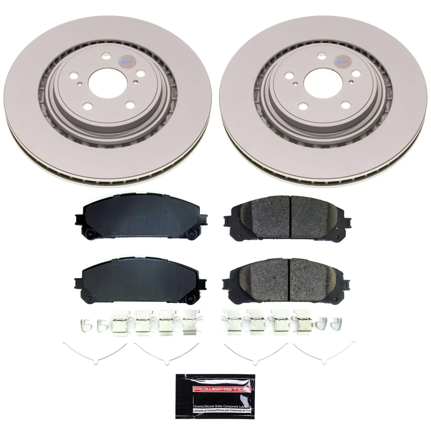 Power Stop - CRK8753 - Front - Disc Brake Pad and Rotor Kit