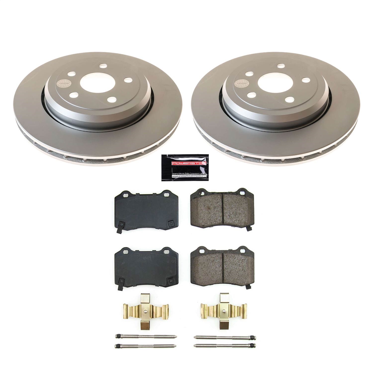 Power Stop - CRK8758 - Rear - Disc Brake Pad and Rotor Kit