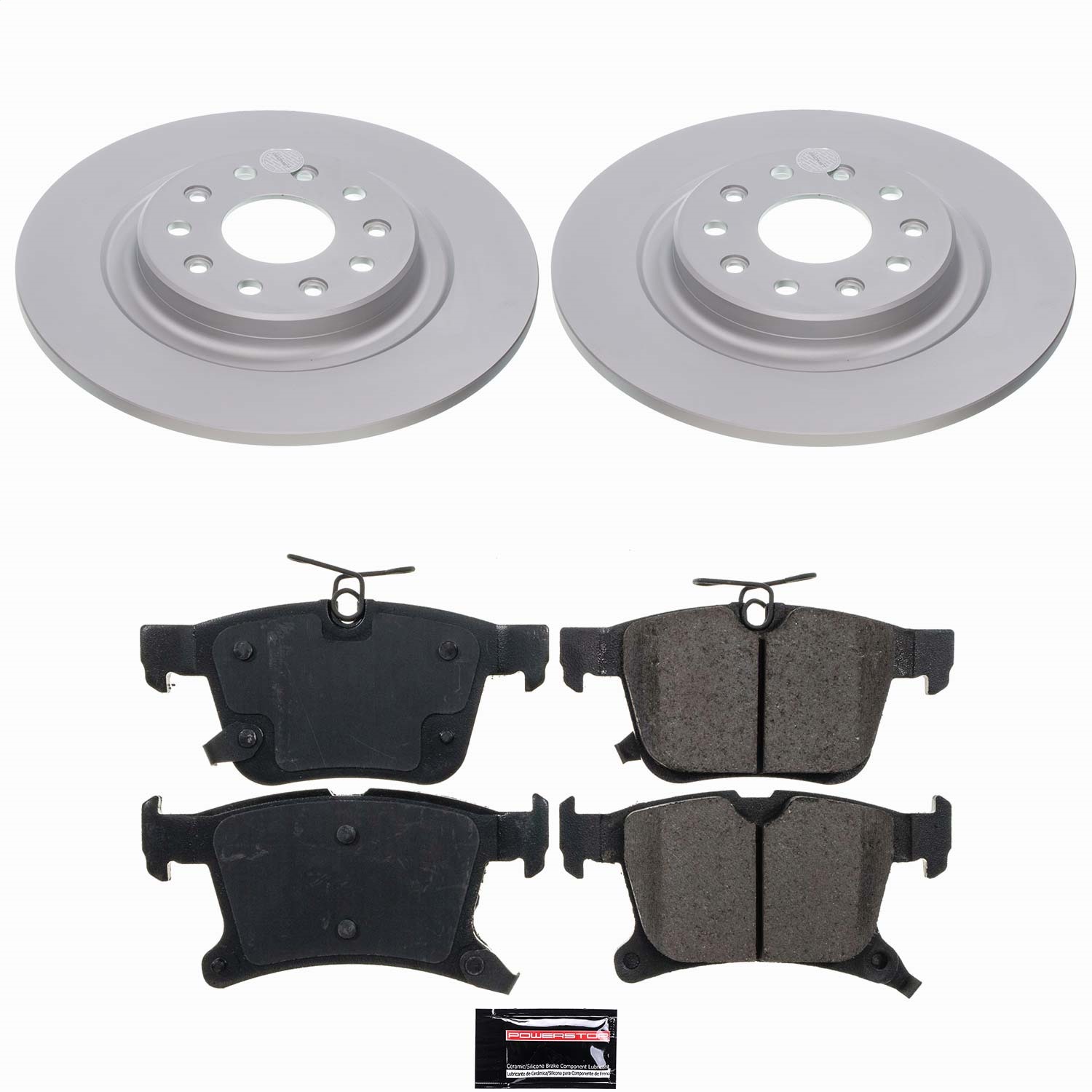 Power Stop - CRK8762 - Rear - Disc Brake Pad and Rotor Kit