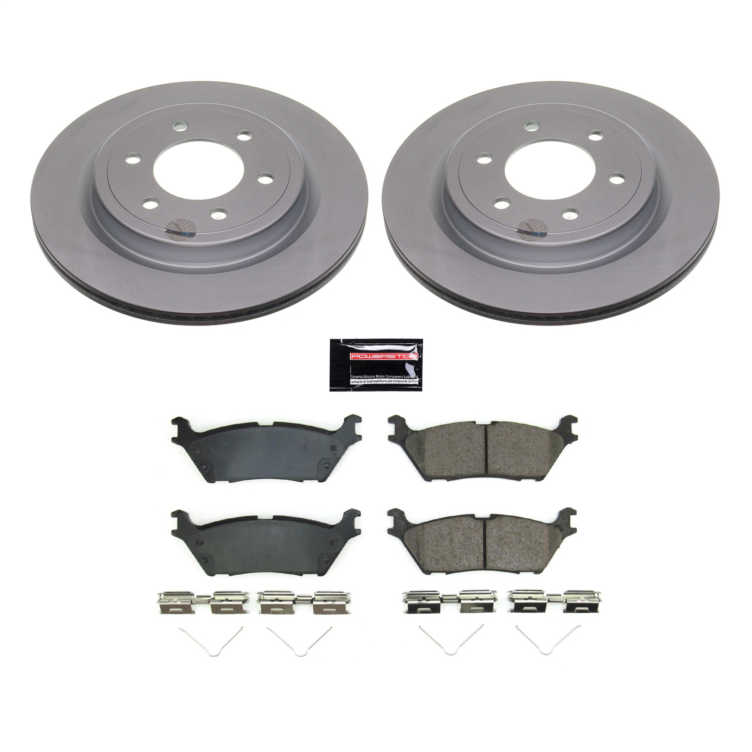 Power Stop - CRK8764 - Rear - Disc Brake Pad and Rotor Kit