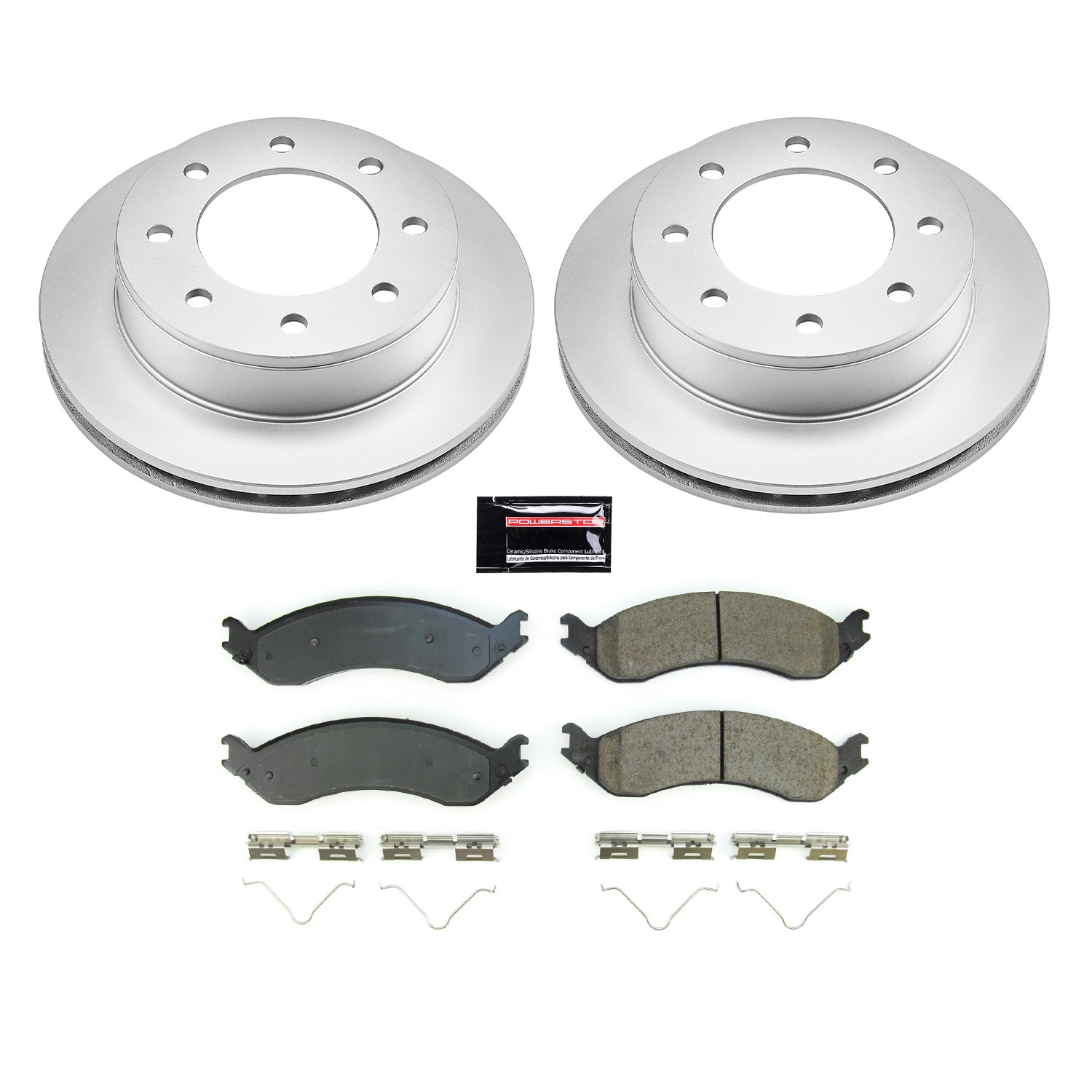 Power Stop - CRK8767 - Rear - Disc Brake Pad and Rotor Kit