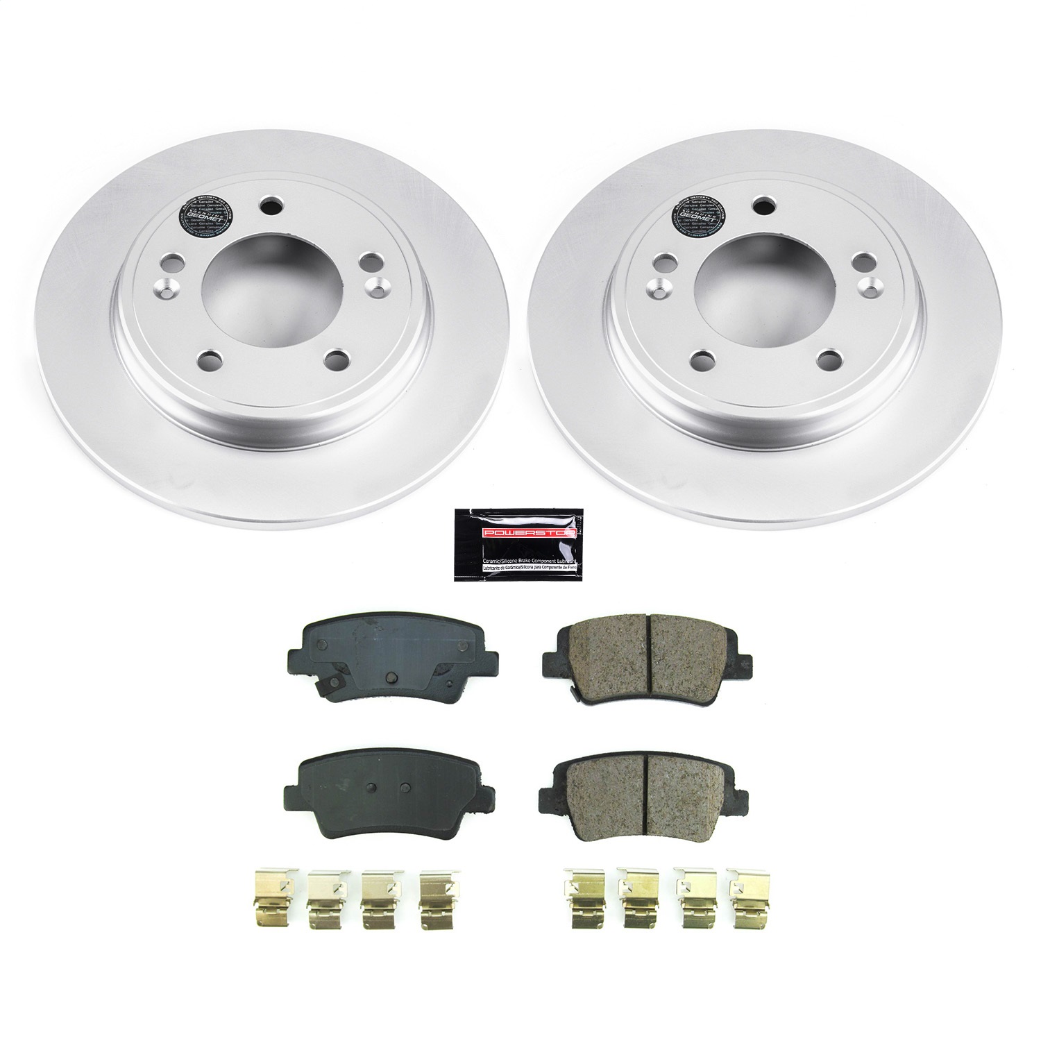 Power Stop - CRK8769 - Rear - Disc Brake Pad and Rotor Kit
