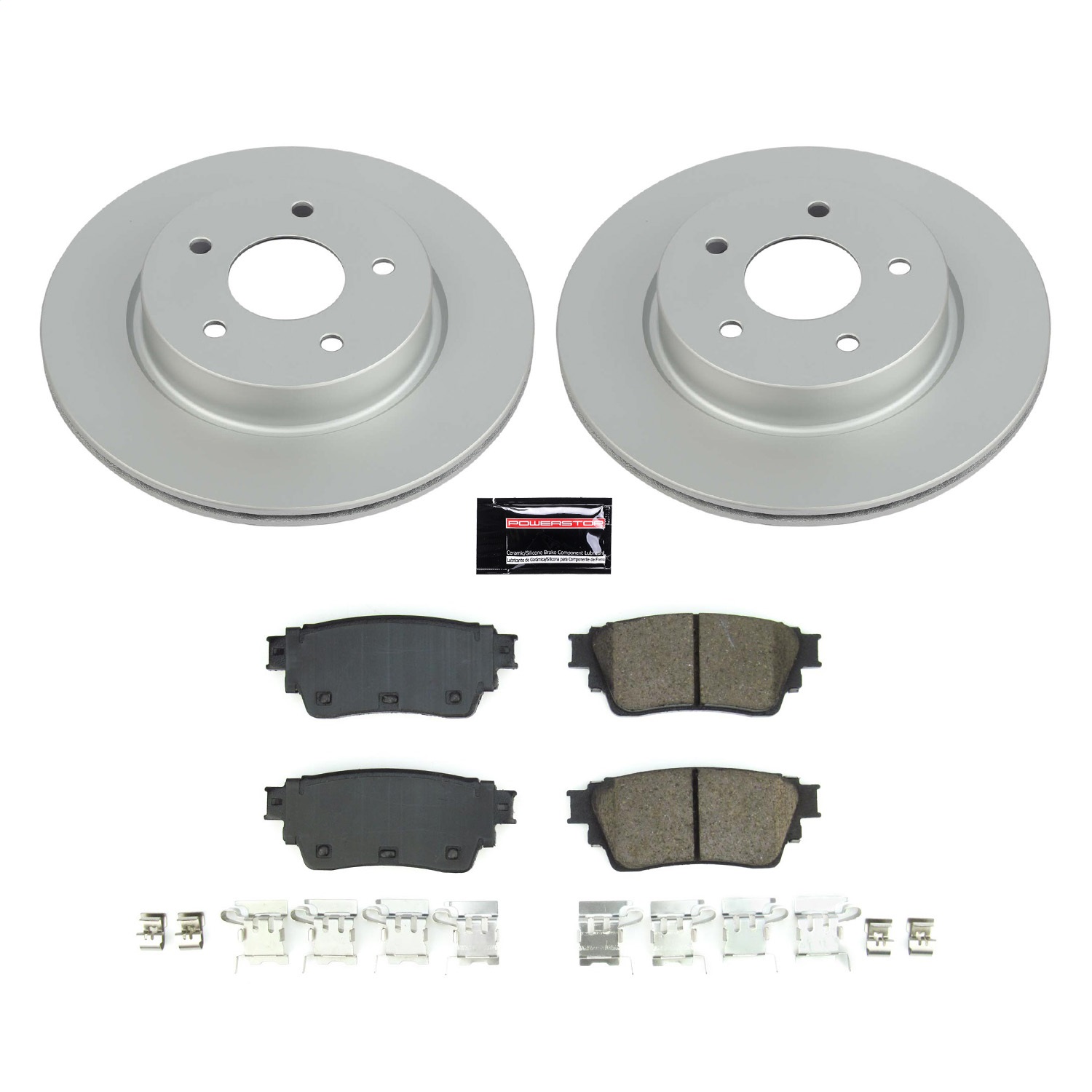 Power Stop - CRK8771 - Rear - Disc Brake Pad and Rotor Kit