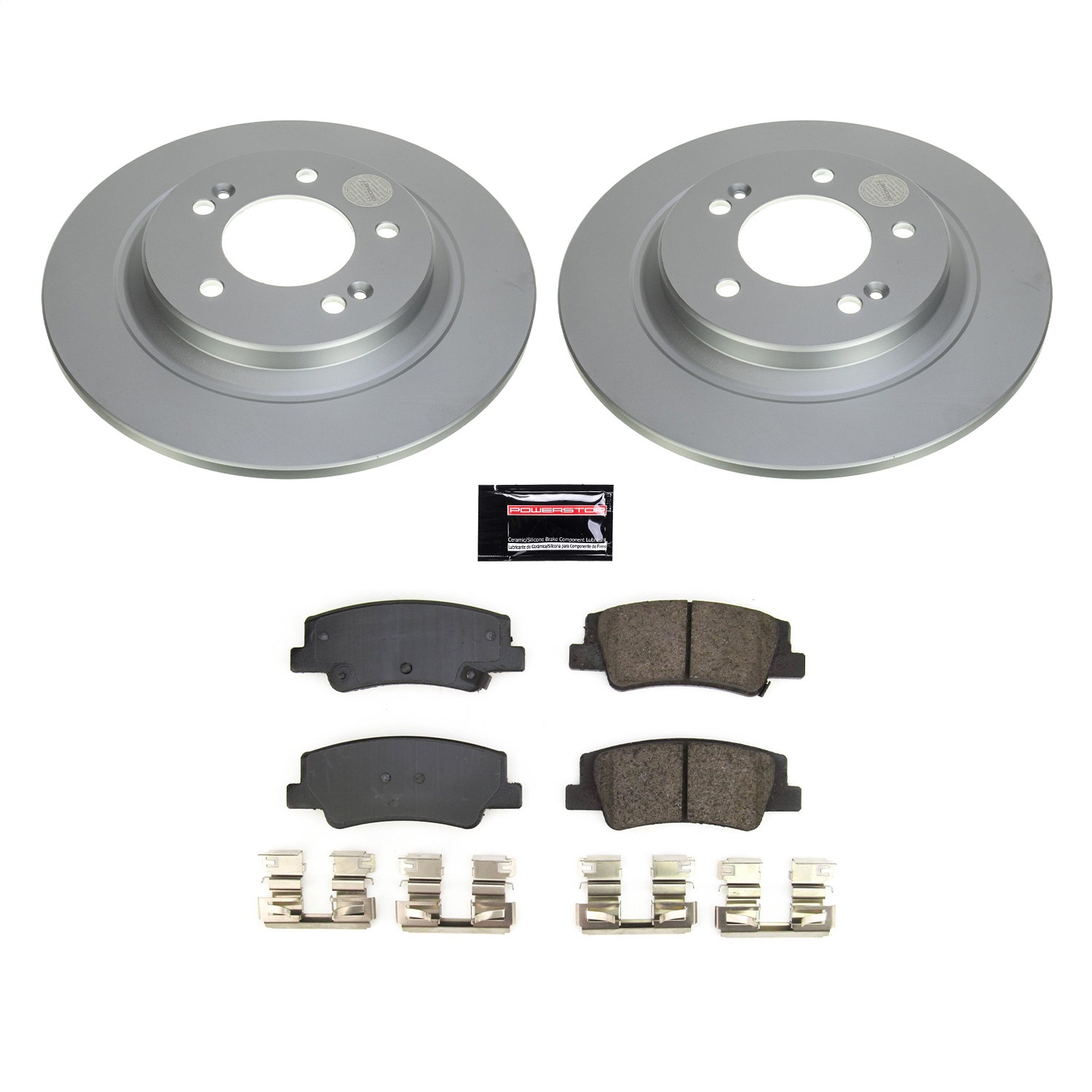 Power Stop - CRK8772 - Rear - Disc Brake Pad and Rotor Kit