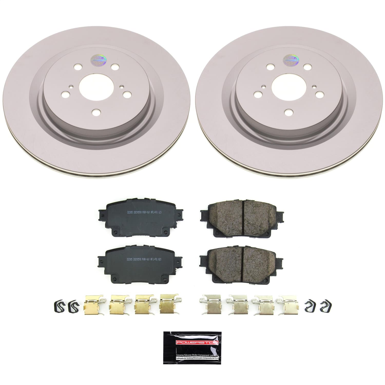 Power Stop - CRK8773 - Rear - Disc Brake Pad and Rotor Kit
