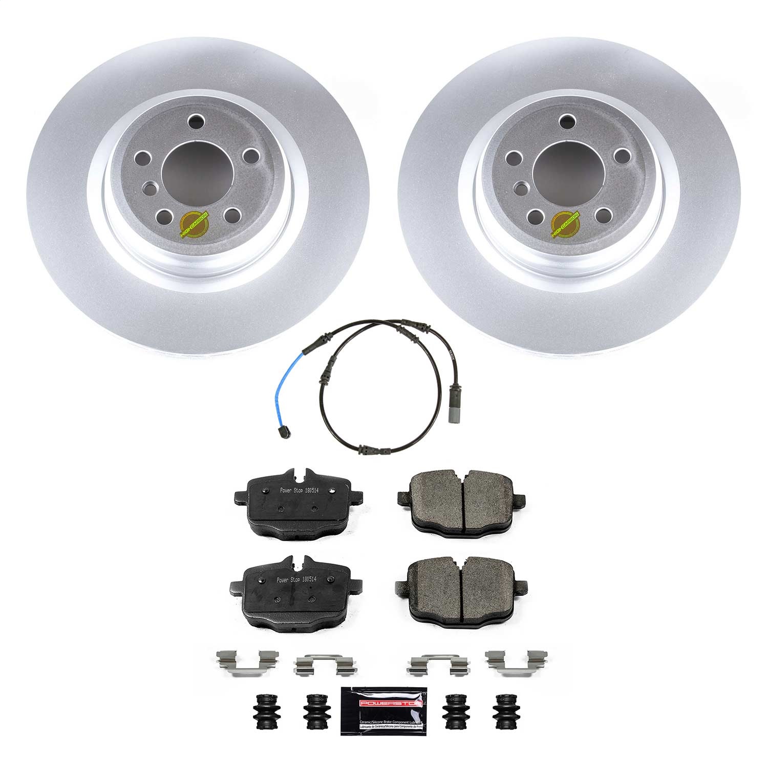 Power Stop - CRK8775 - Rear - Disc Brake Pad and Rotor Kit