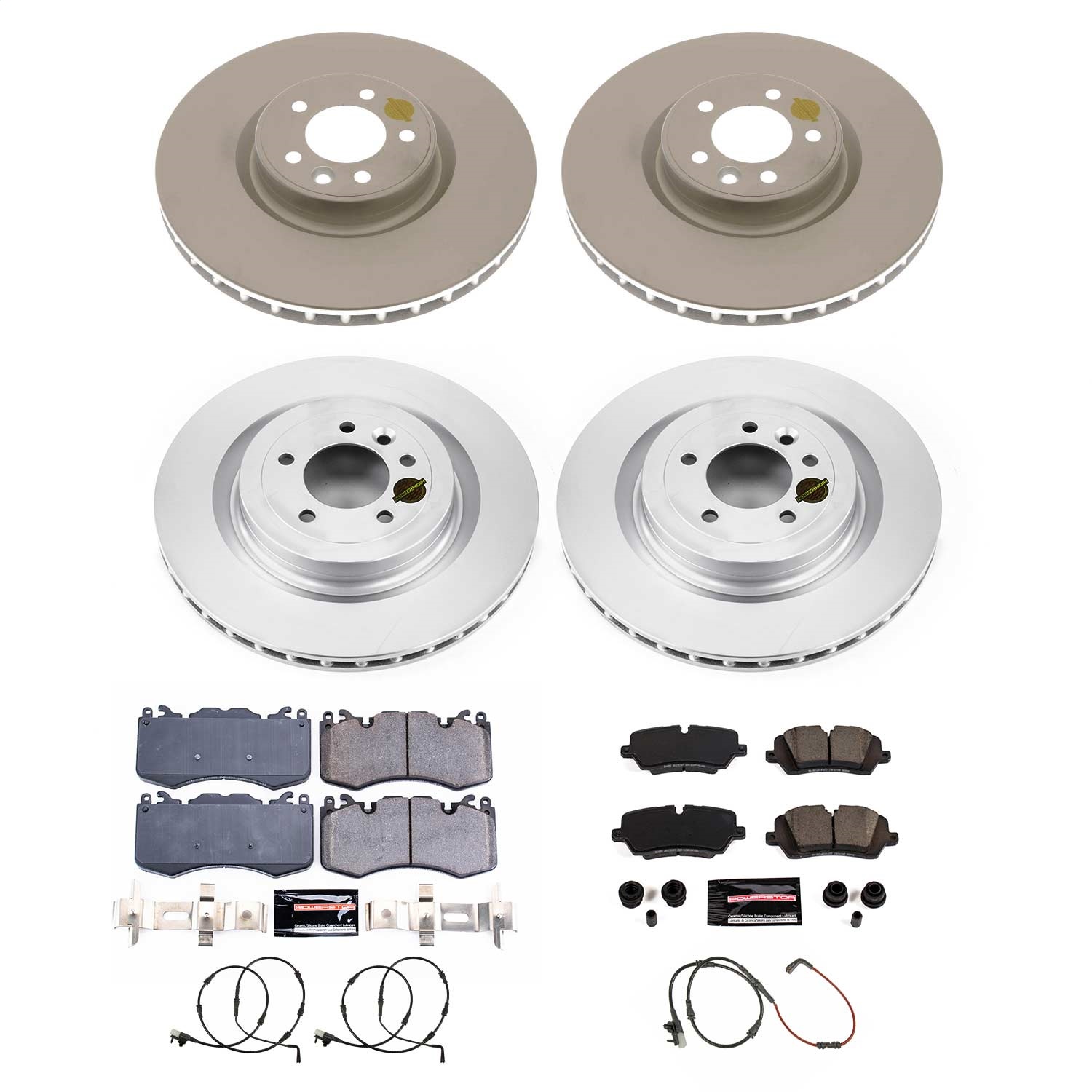Power Stop - CRK8789 - Front and Rear - Disc Brake Pad and Rotor Kit