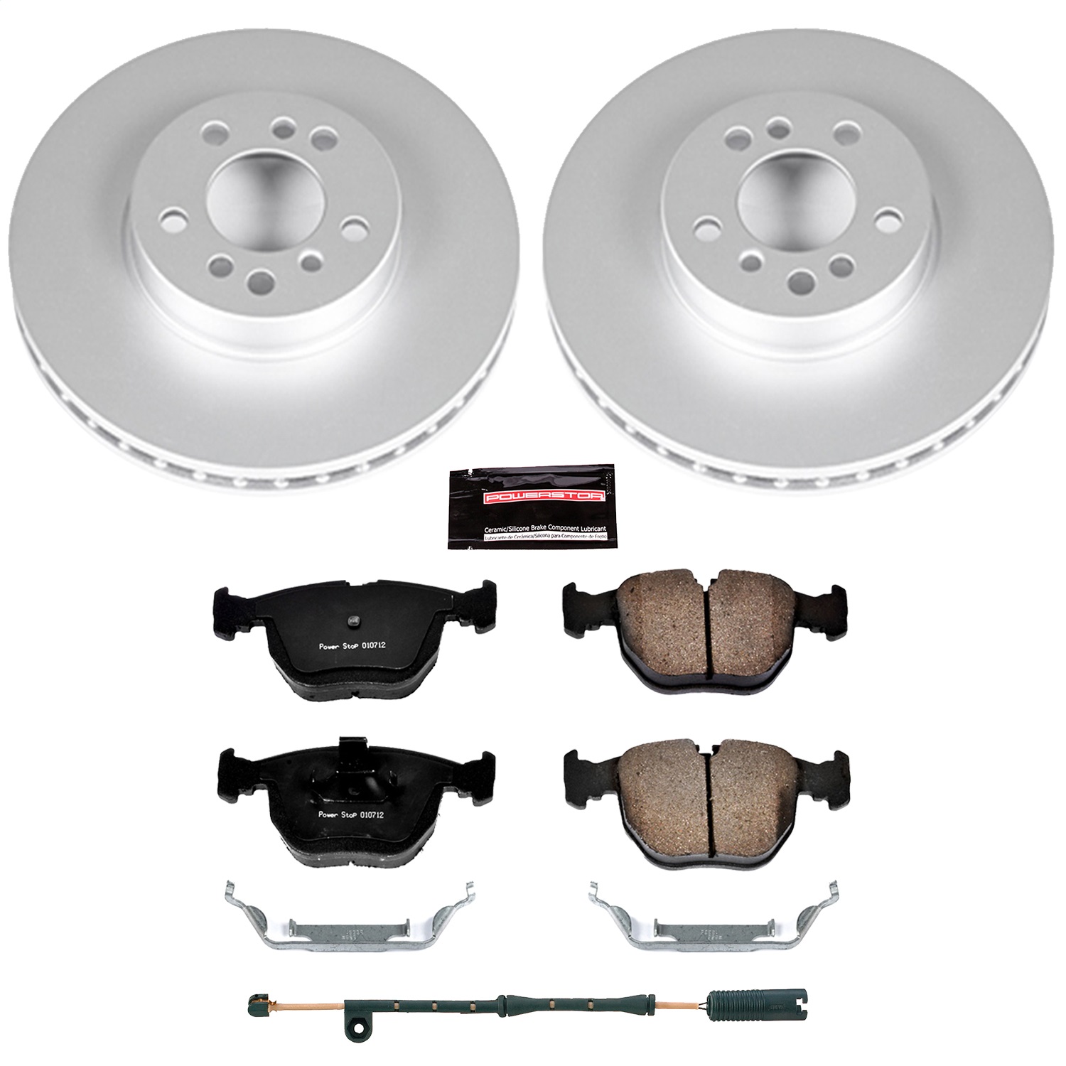 Power Stop - CRK879 - Front - Disc Brake Pad and Rotor Kit