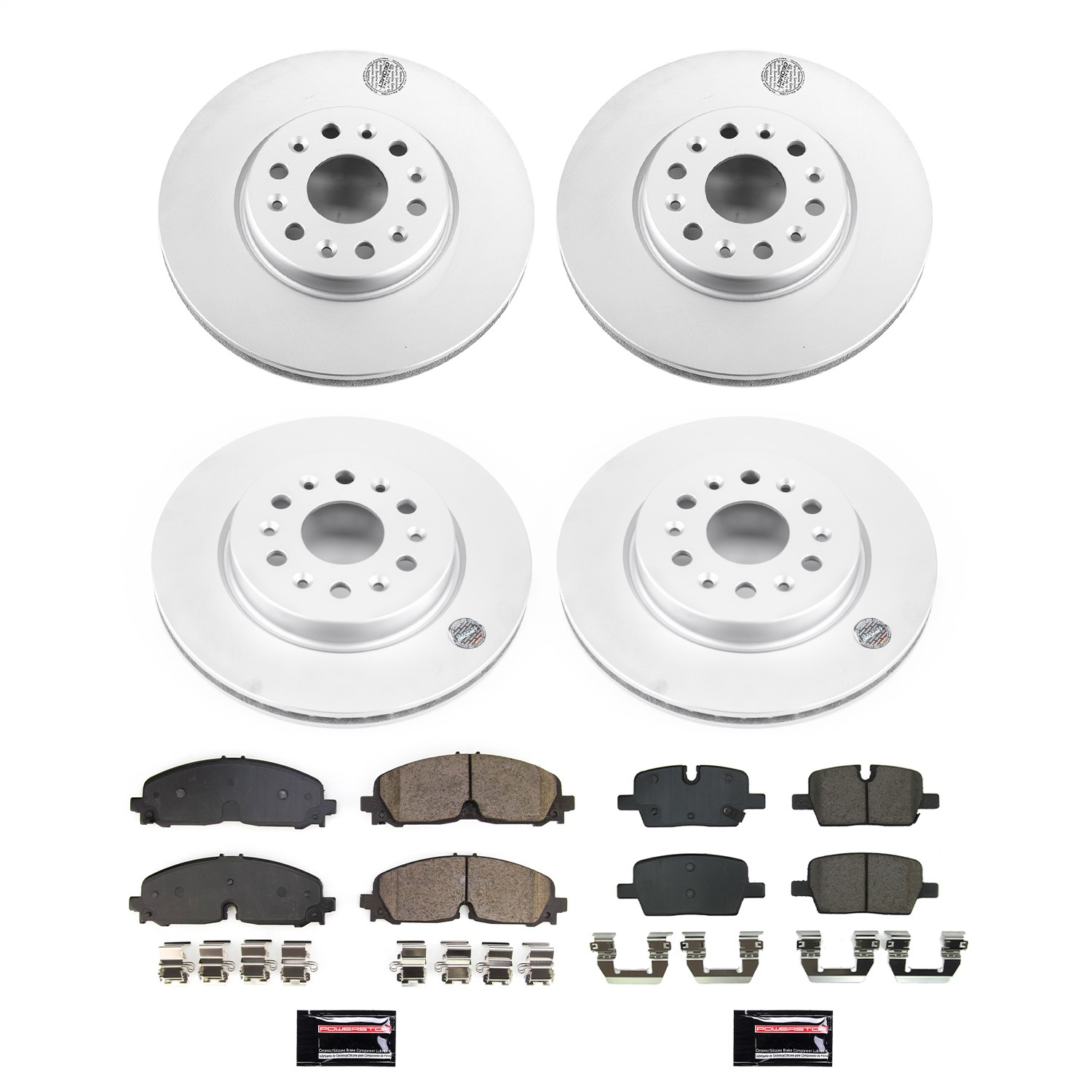 Power Stop - CRK8794 - Front and Rear - Disc Brake Pad and Rotor Kit