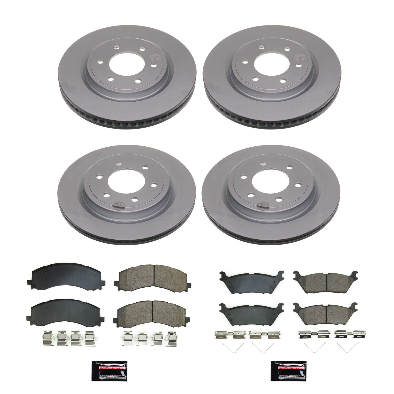 Power Stop - CRK8803 - Front and Rear - Disc Brake Pad and Rotor Kit