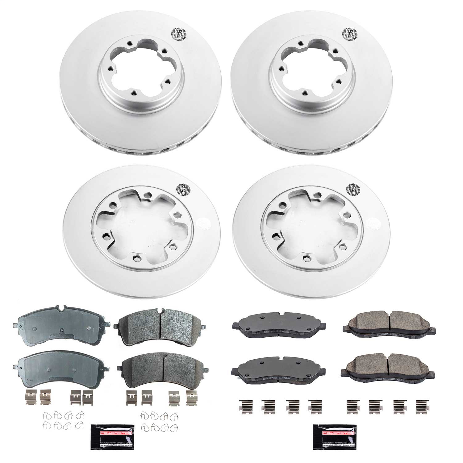 Power Stop - CRK8806 - Front and Rear - Disc Brake Pad and Rotor Kit