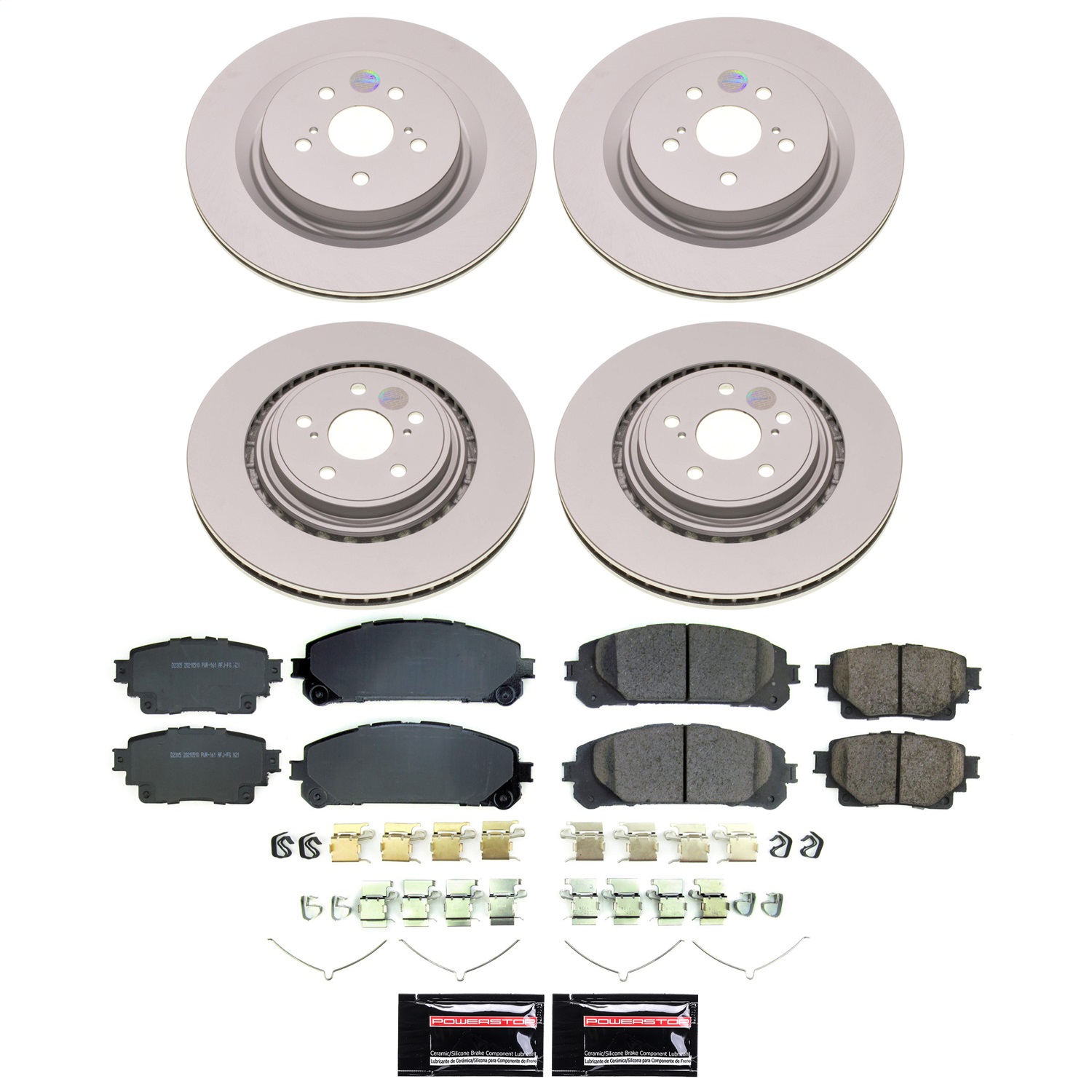 Power Stop - CRK8817 - Front and Rear - Disc Brake Pad and Rotor Kit