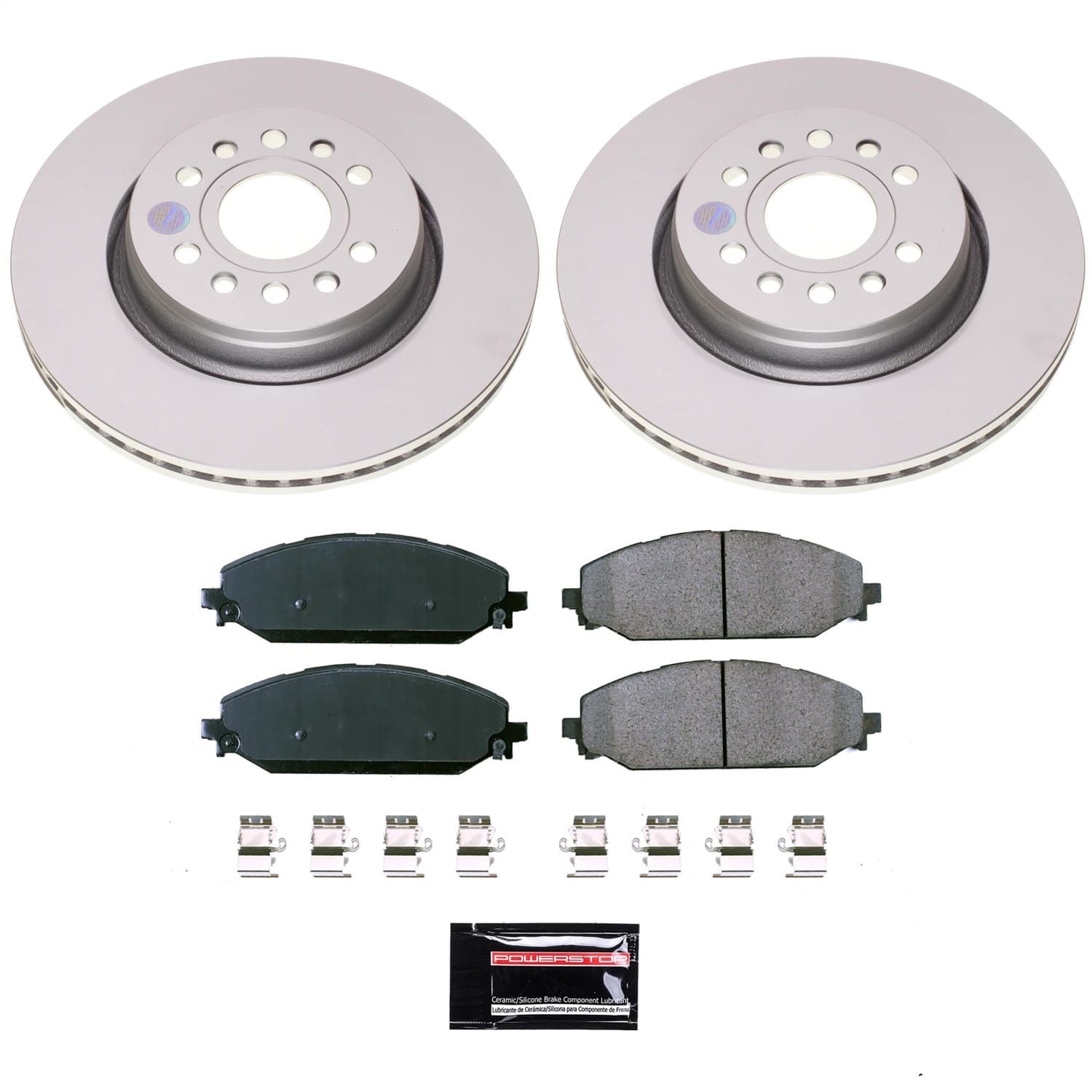 Power Stop - CRK8843 - Front - Disc Brake Pad and Rotor Kit