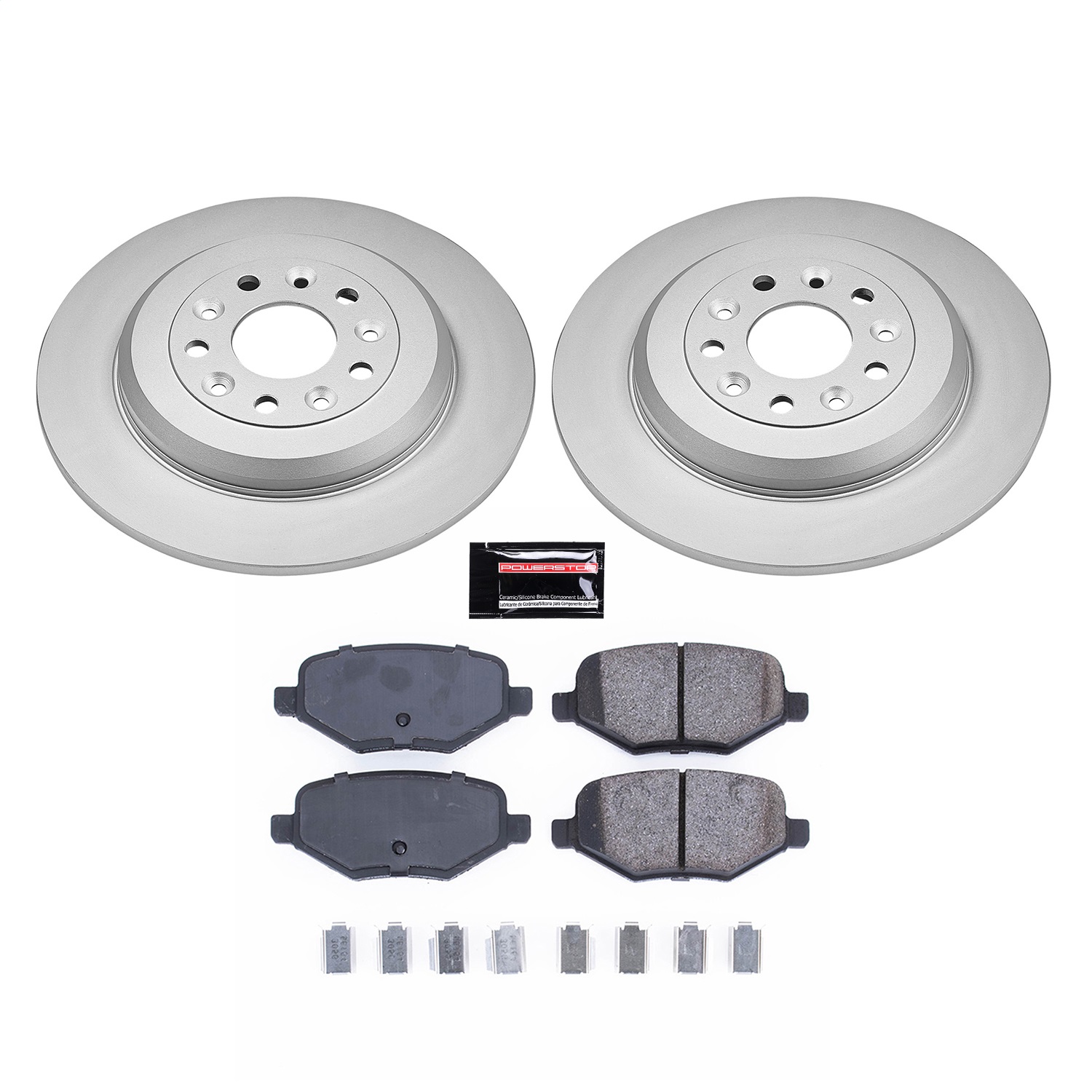 Power Stop - CRK8846 - Rear - Disc Brake Pad and Rotor Kit