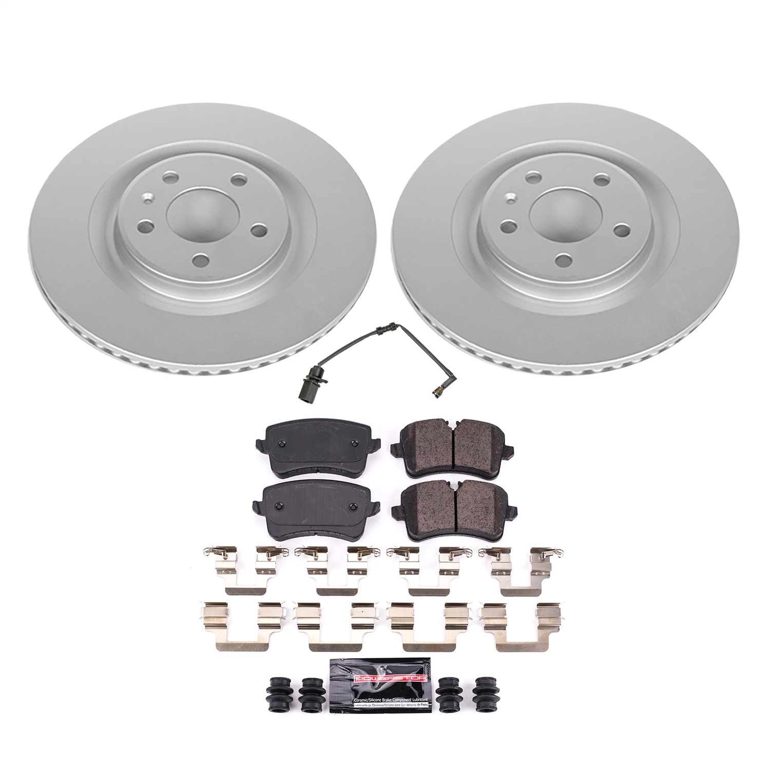Power Stop - CRK8850 - Rear - Disc Brake Pad and Rotor Kit