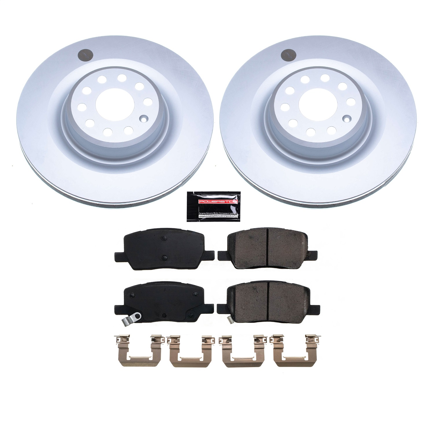 Power Stop - CRK8857 - Rear - Disc Brake Pad and Rotor Kit