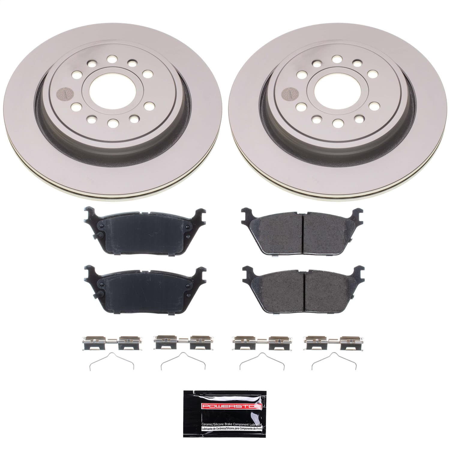Power Stop - CRK8873 - Rear - Disc Brake Pad and Rotor Kit