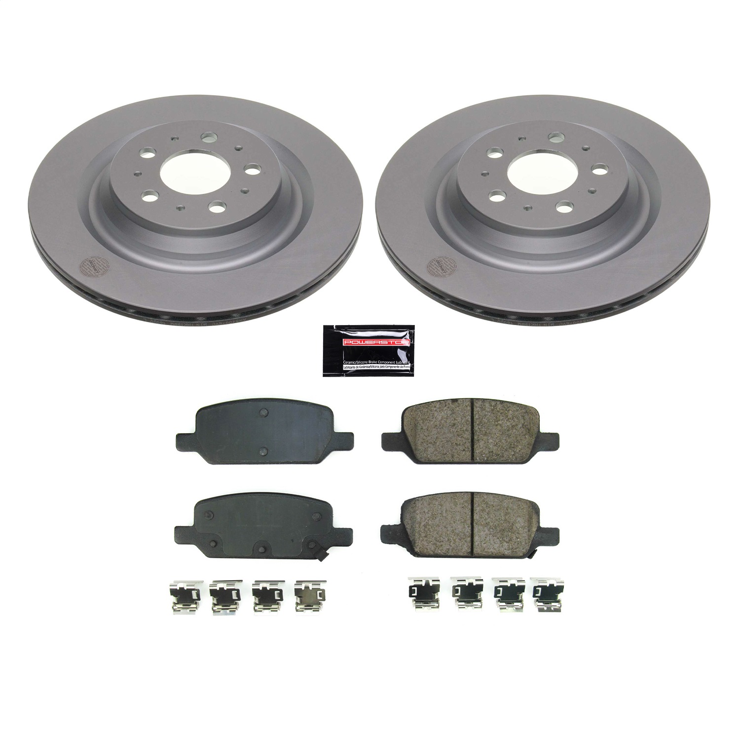 Power Stop - CRK8874 - Rear - Disc Brake Pad and Rotor Kit