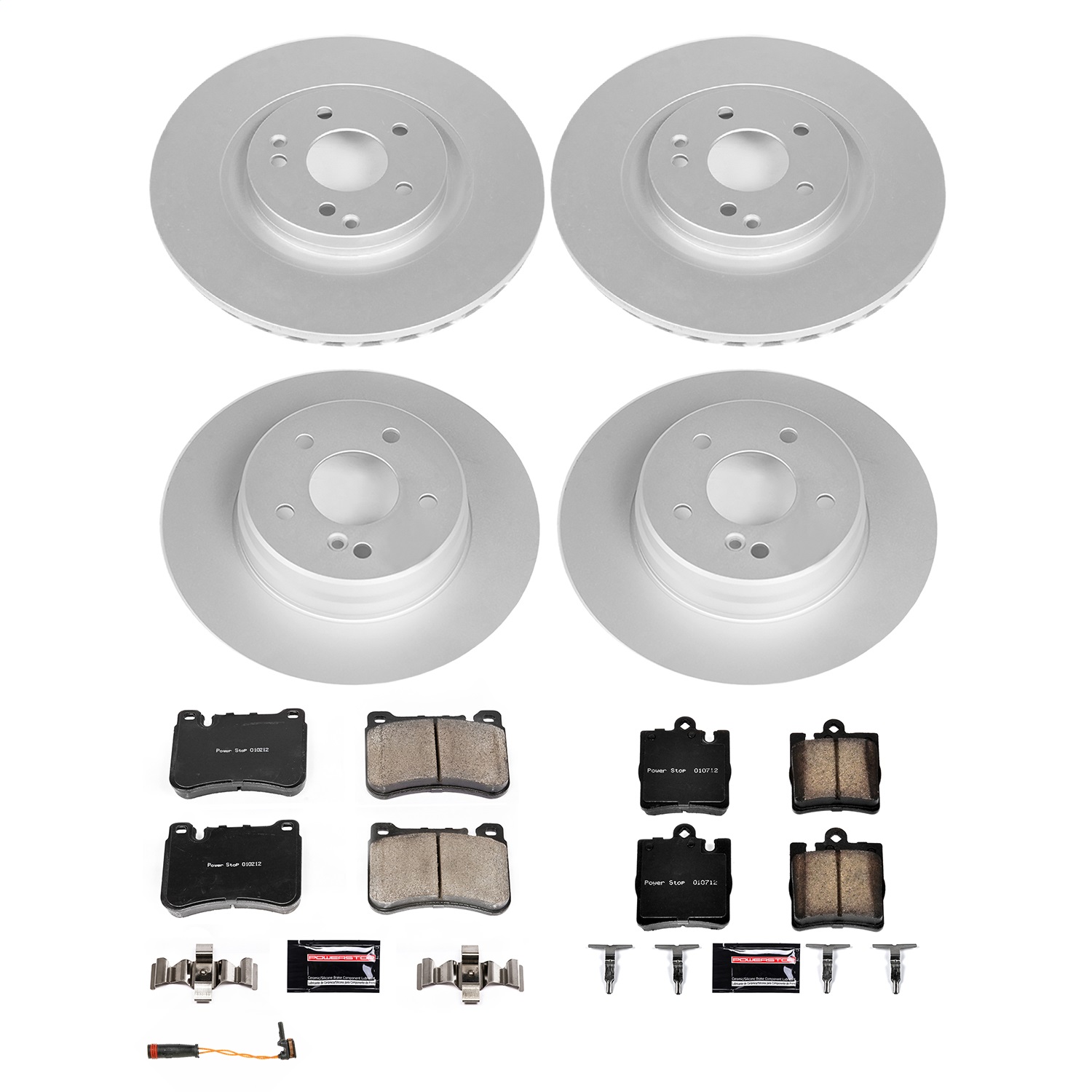 Power Stop - CRK8887 - Front and Rear - Disc Brake Pad and Rotor Kit