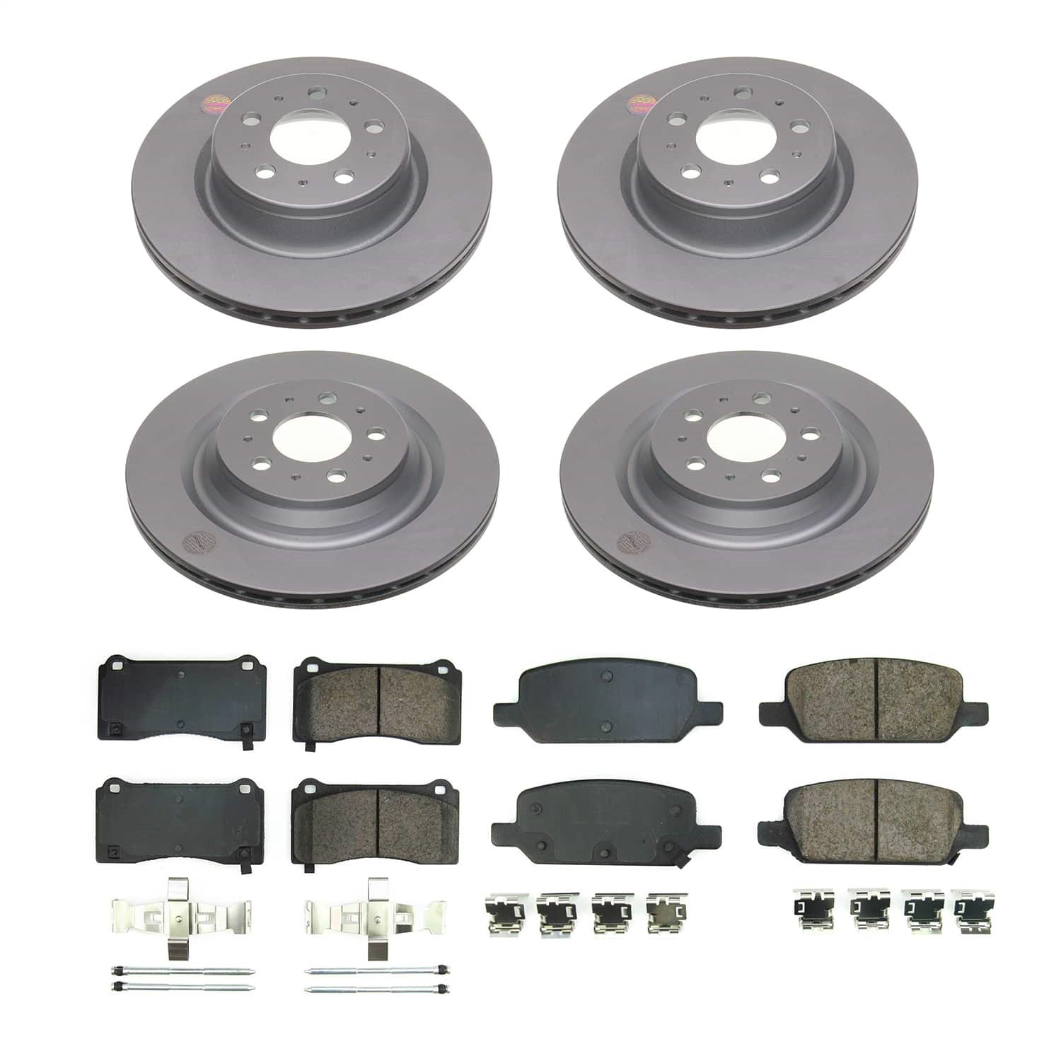 Power Stop - CRK8904 - Front and Rear - Disc Brake Pad and Rotor Kit