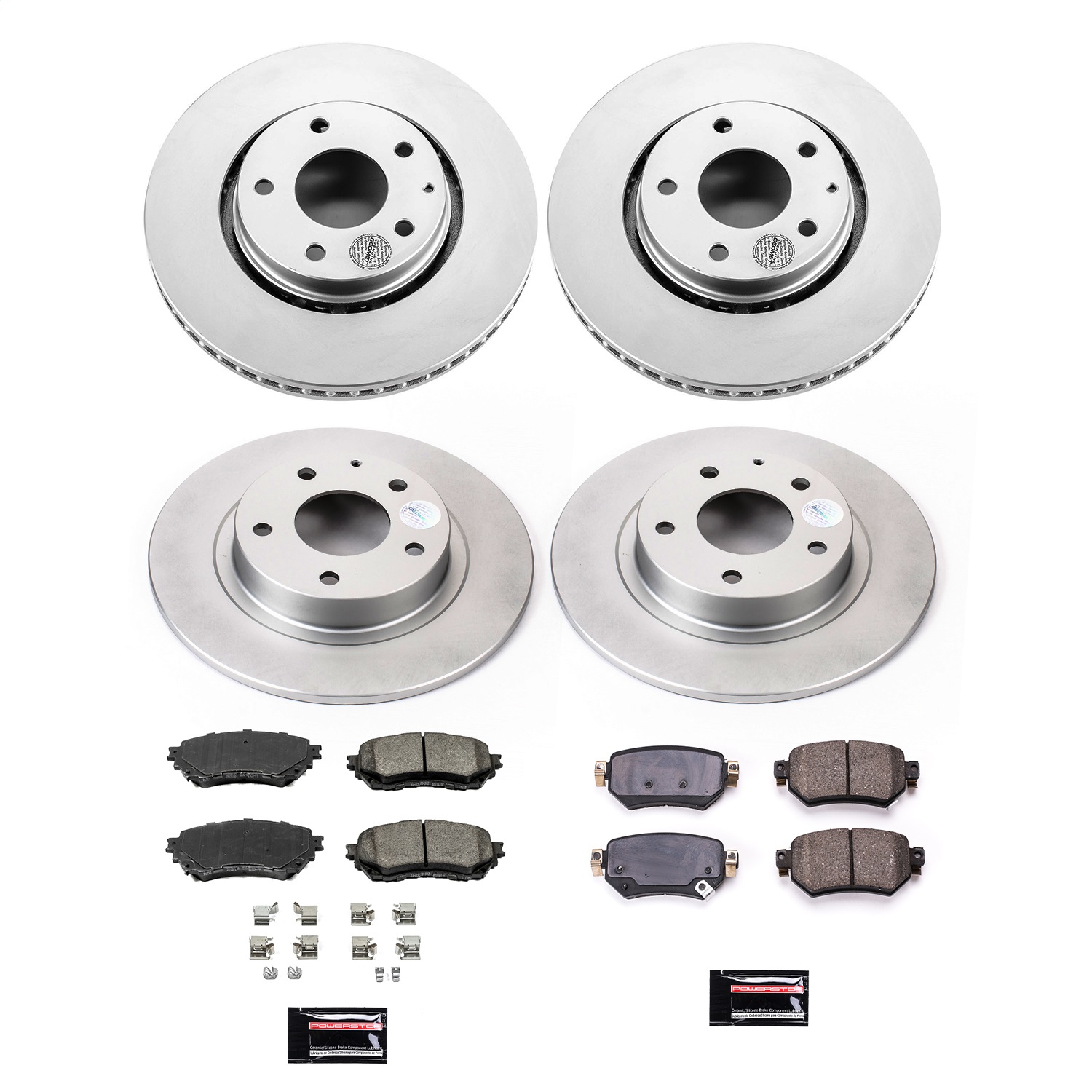 Power Stop - CRK8917 - Front and Rear - Disc Brake Pad and Rotor Kit