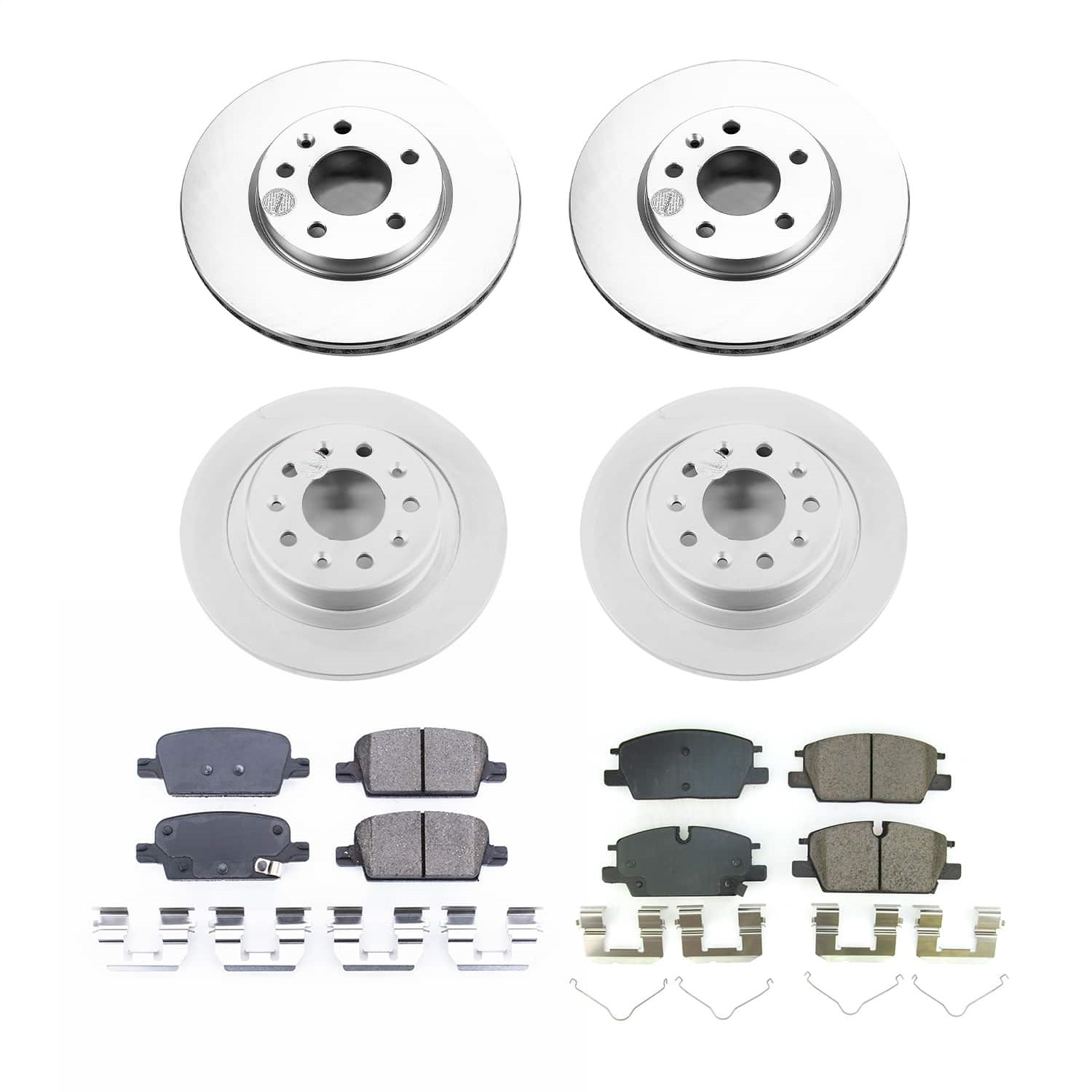 Power Stop - CRK8918 - Front and Rear - Disc Brake Pad and Rotor Kit