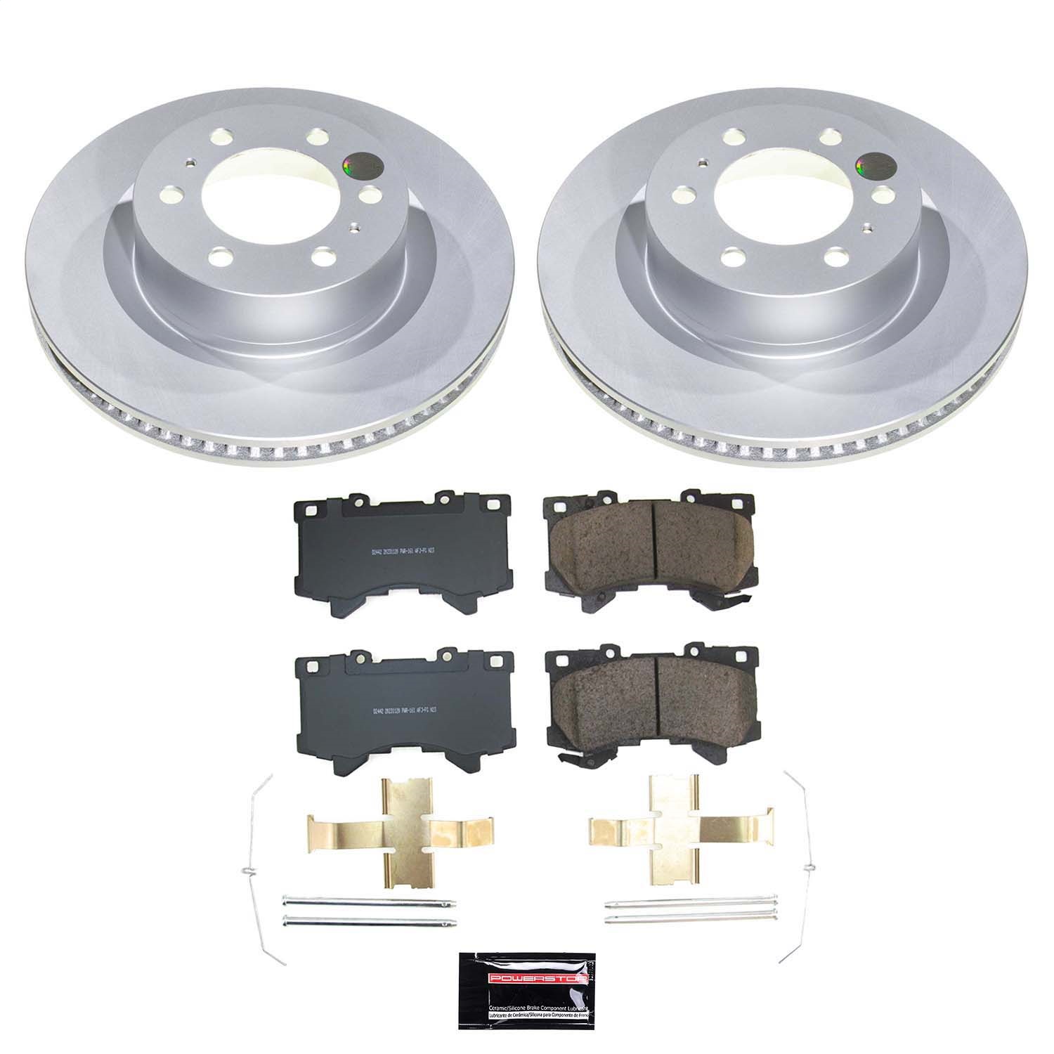 Power Stop - CRK8932 - Front - Disc Brake Pad and Rotor Kit