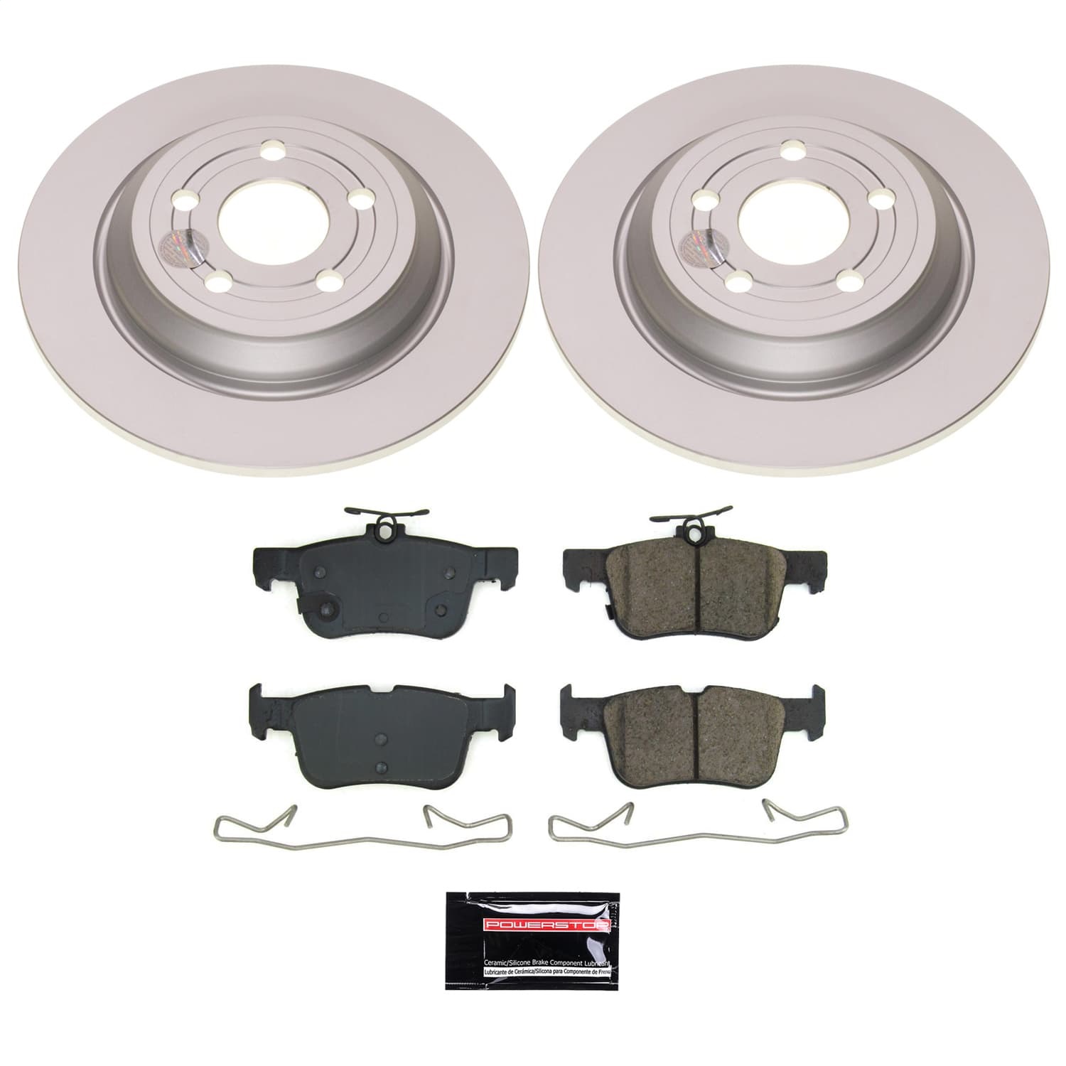 Power Stop - CRK8933 - Rear - Disc Brake Pad and Rotor Kit