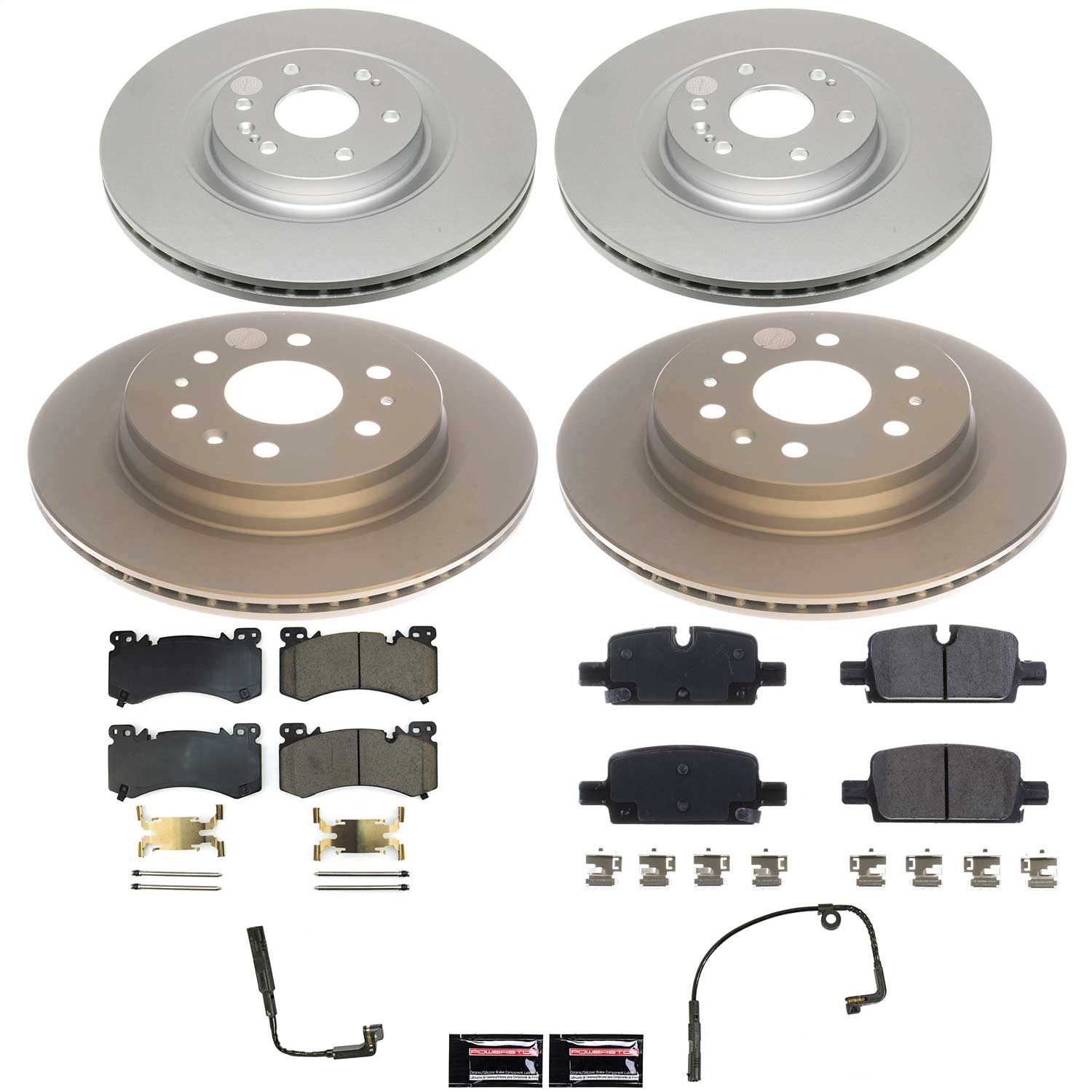 Power Stop - CRK8939 - Front and Rear - Disc Brake Pad and Rotor Kit