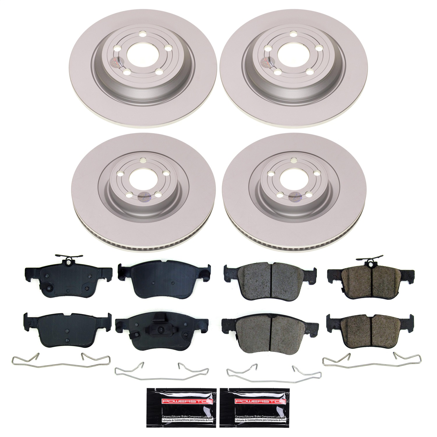 Power Stop - CRK8940 - Front and Rear - Disc Brake Pad and Rotor Kit