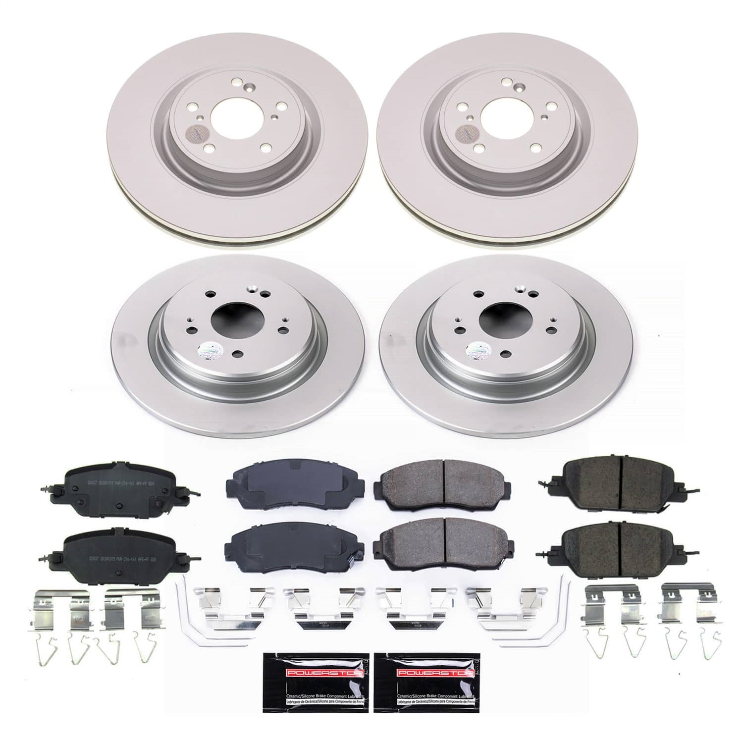 Power Stop - CRK8942 - Front and Rear - Disc Brake Pad and Rotor Kit