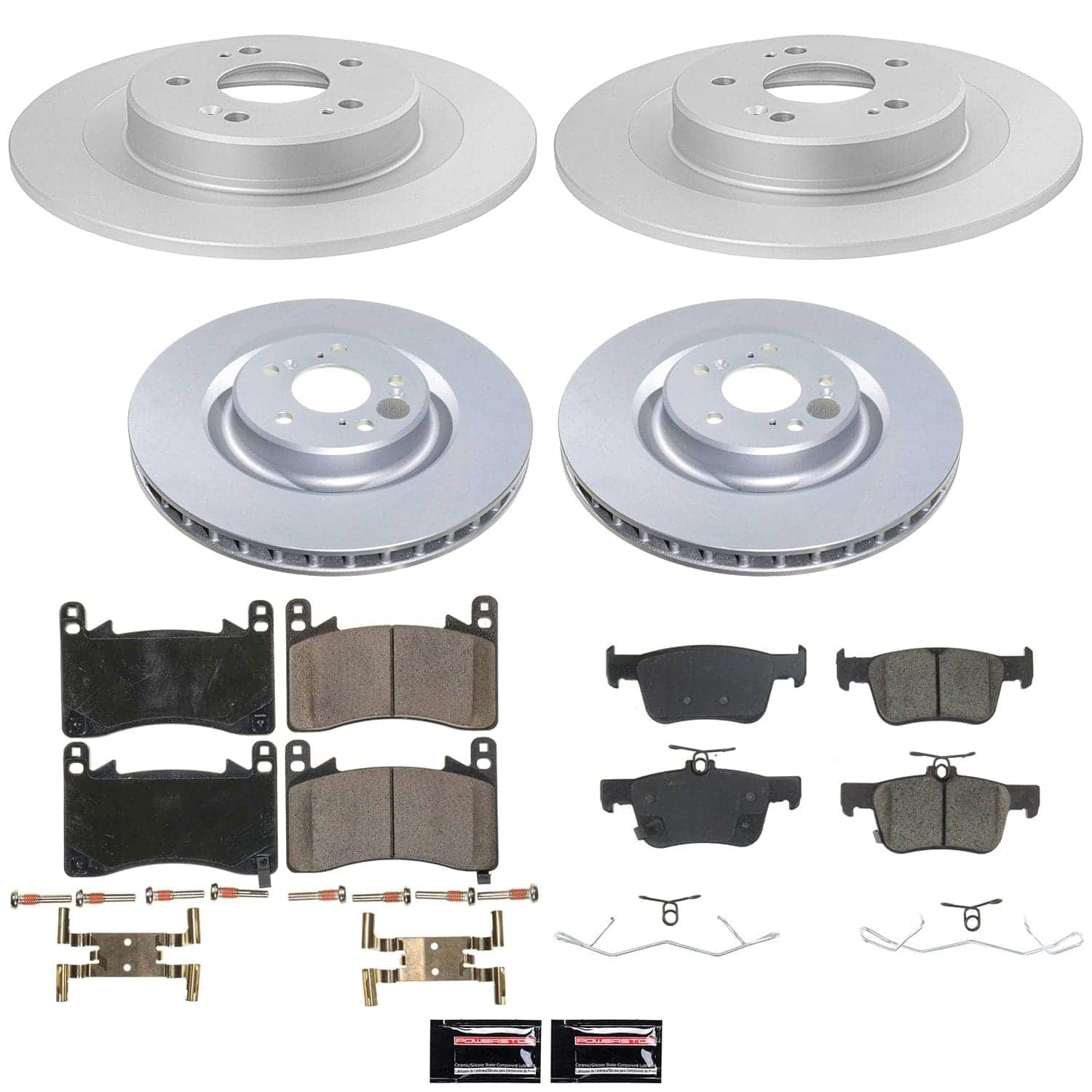 Power Stop - CRK8945 - Front and Rear - Disc Brake Pad and Rotor Kit