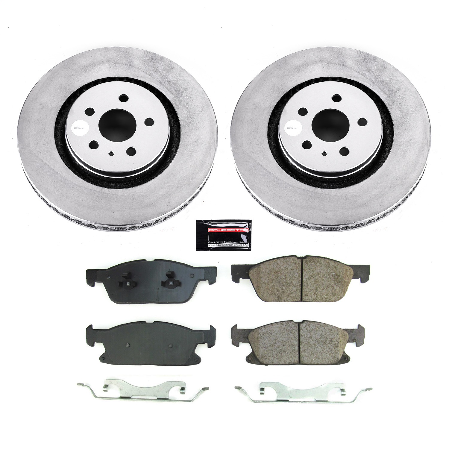 Power Stop - CRK8960 - Front - Disc Brake Pad and Rotor Kit