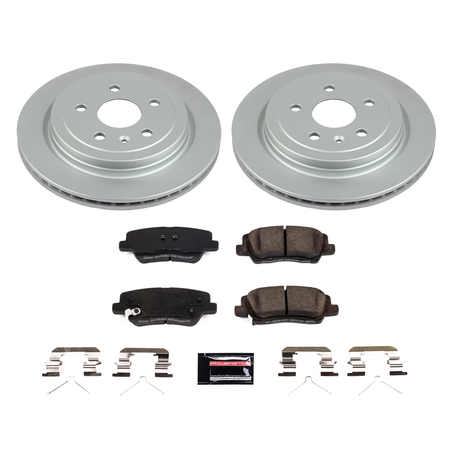 Power Stop - CRK8965 - Rear - Disc Brake Pad and Rotor Kit