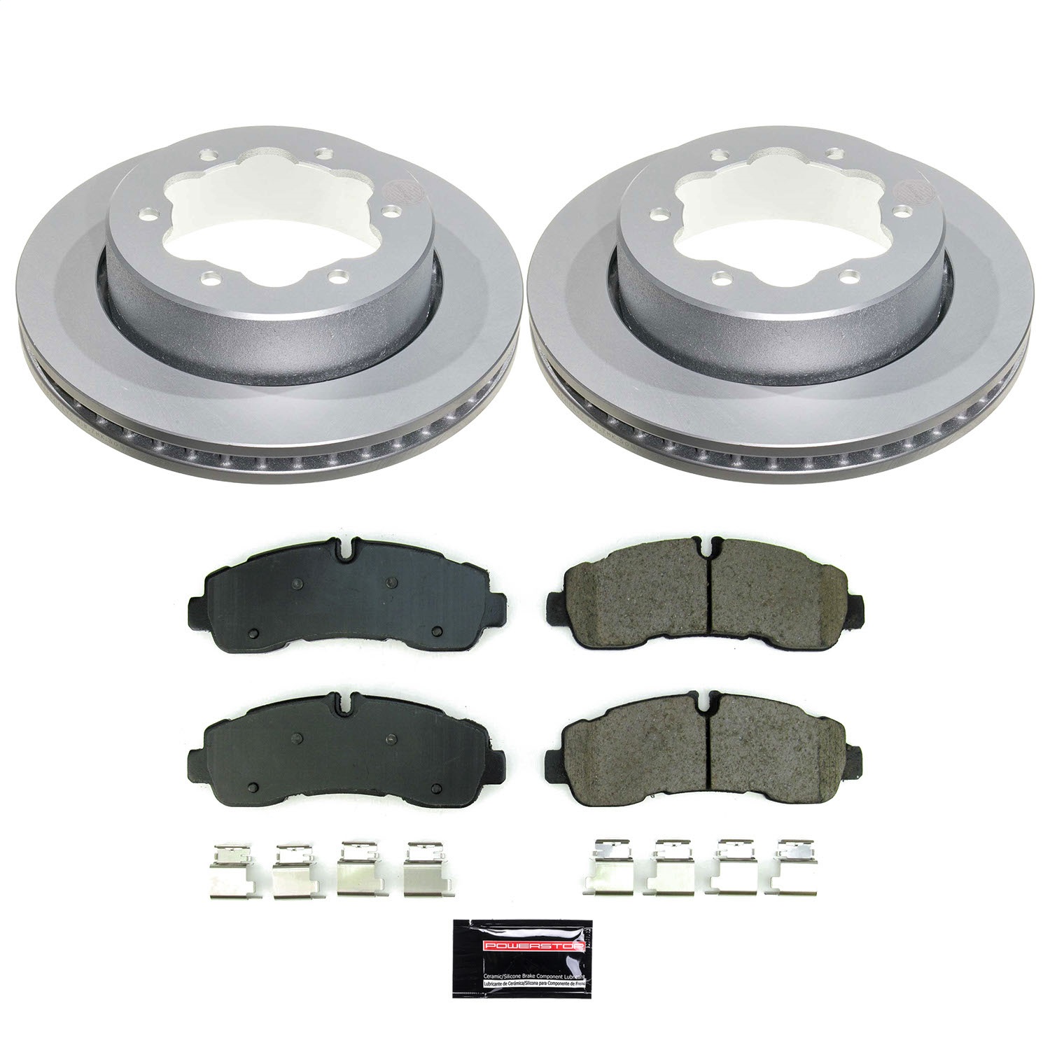 Power Stop - CRK8981 - Rear - Disc Brake Pad and Rotor Kit