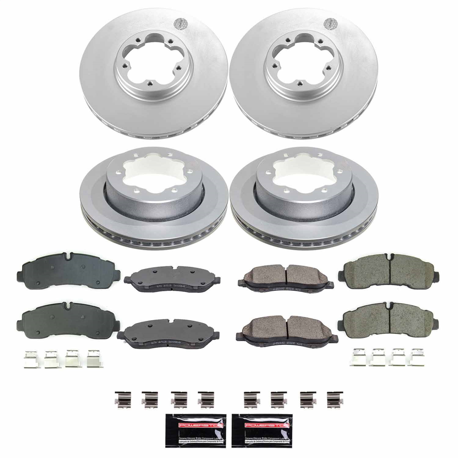 Power Stop - CRK8982 - Front and Rear - Disc Brake Pad and Rotor Kit