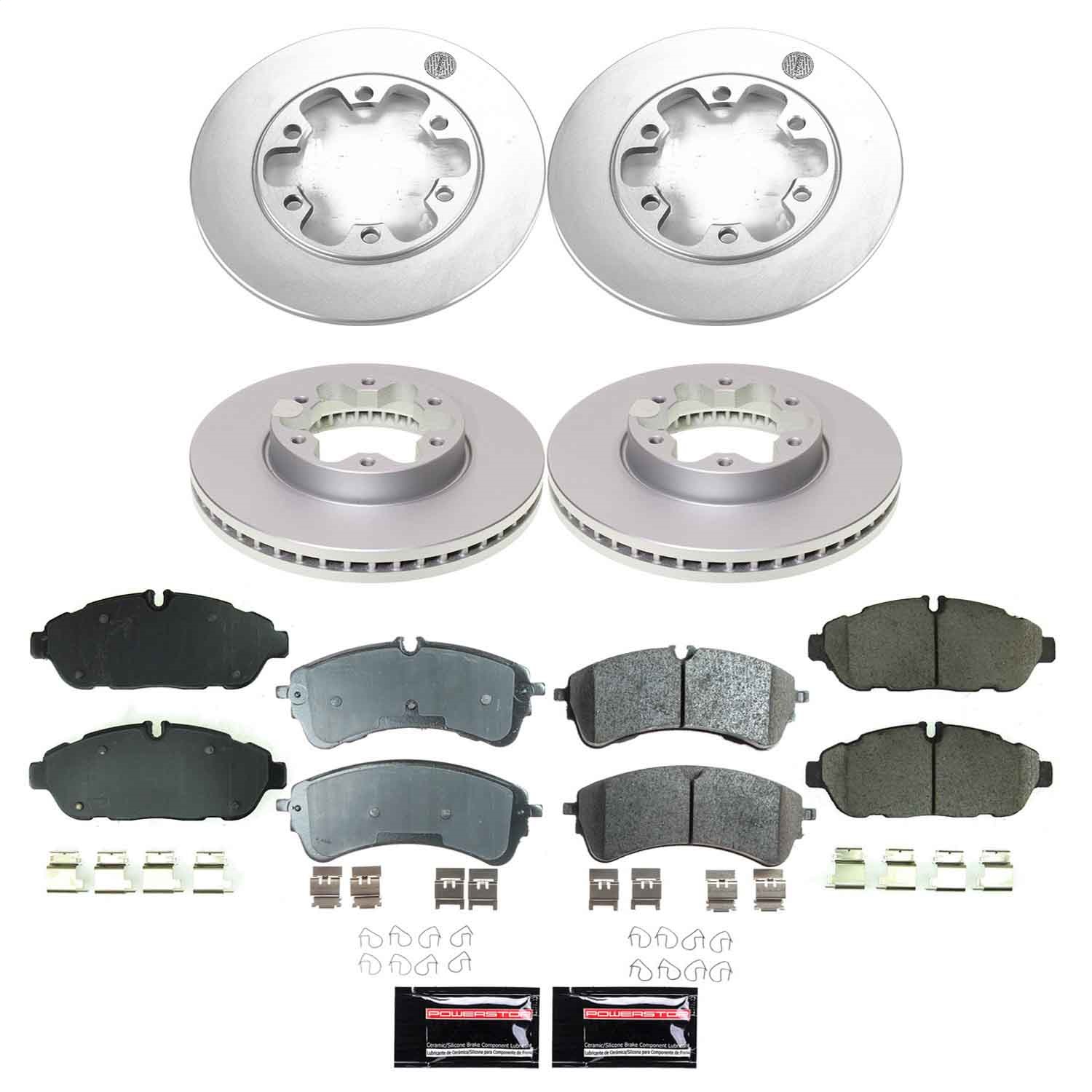 Power Stop - CRK8983 - Front and Rear - Disc Brake Pad and Rotor Kit