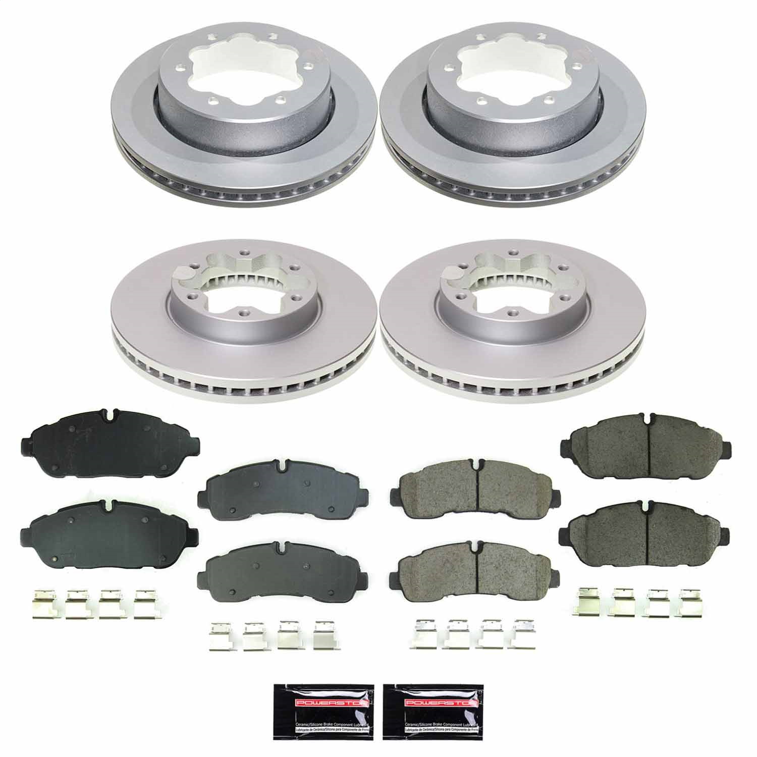 Power Stop - CRK8984 - Front and Rear - Disc Brake Pad and Rotor Kit