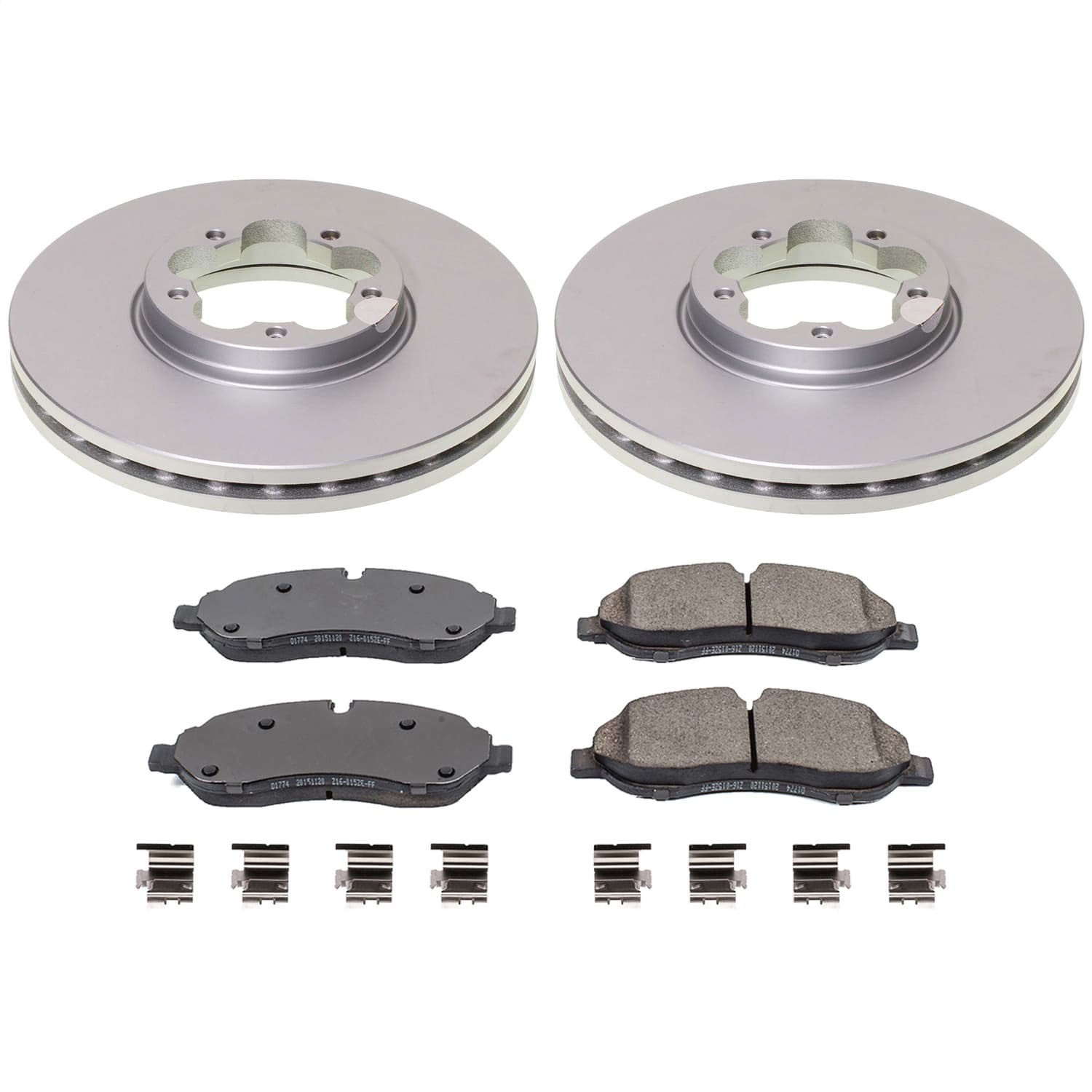 Power Stop - CRK8988 - Front - Disc Brake Pad and Rotor Kit