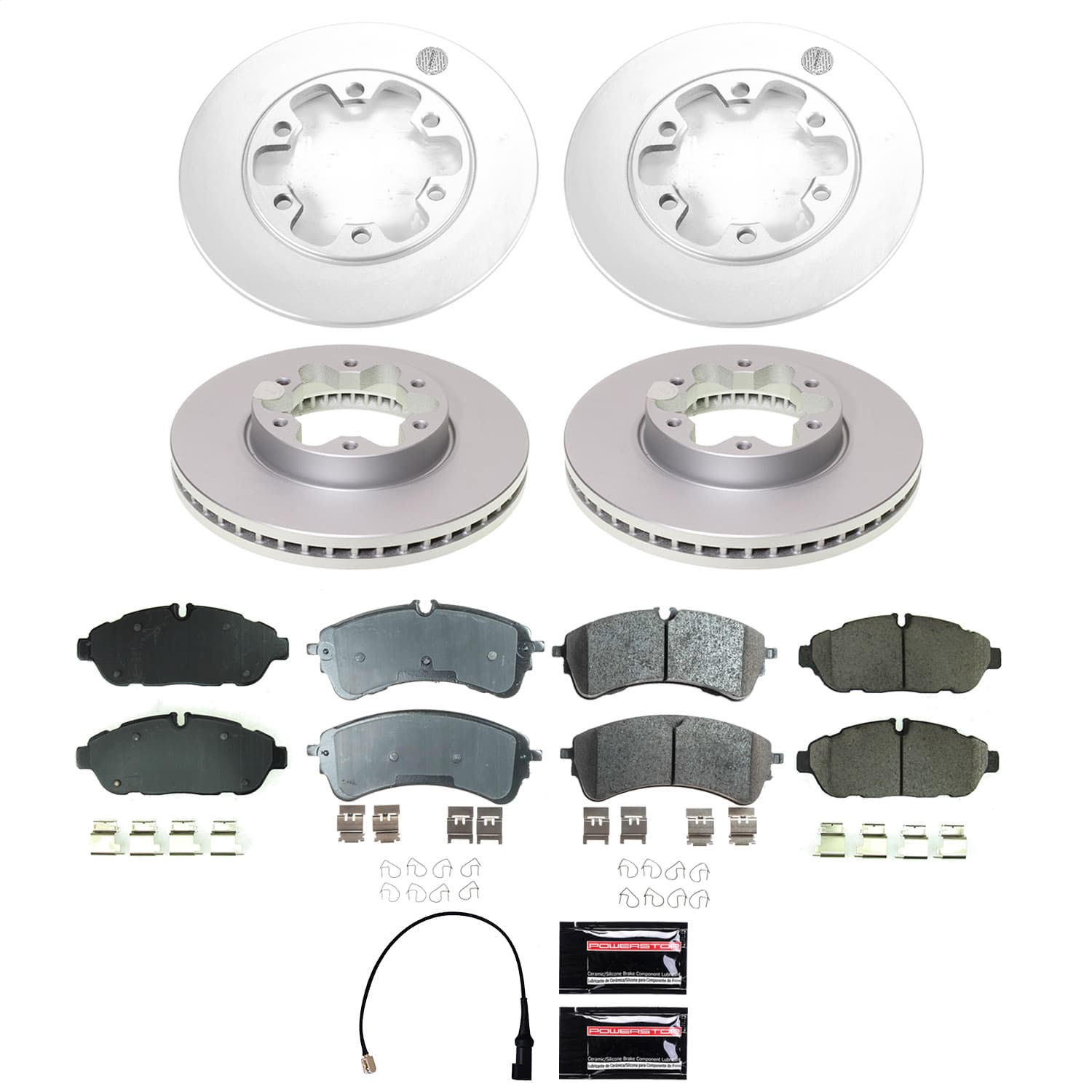 Power Stop - CRK8998 - Front and Rear - Disc Brake Pad and Rotor Kit