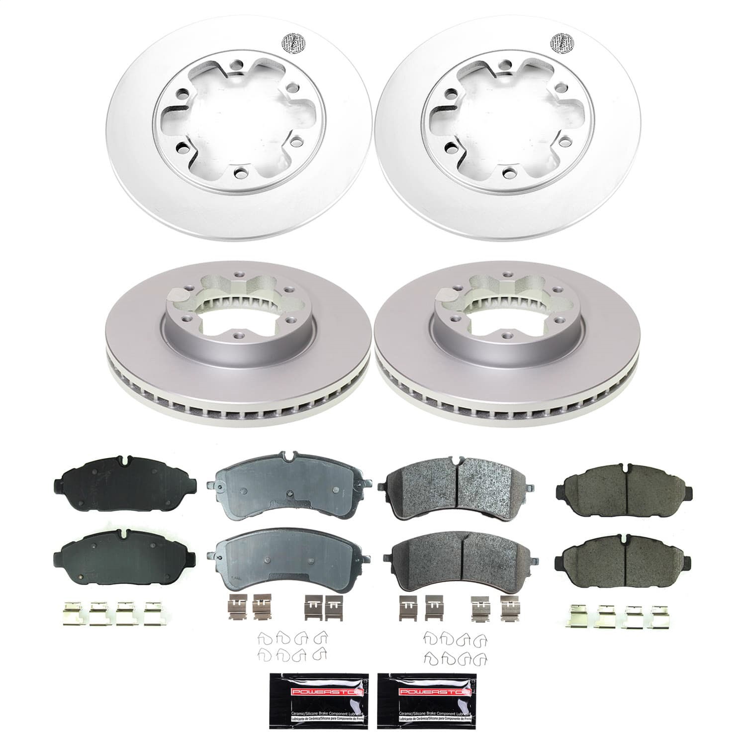 Power Stop - CRK9001 - Front and Rear - Disc Brake Pad and Rotor Kit