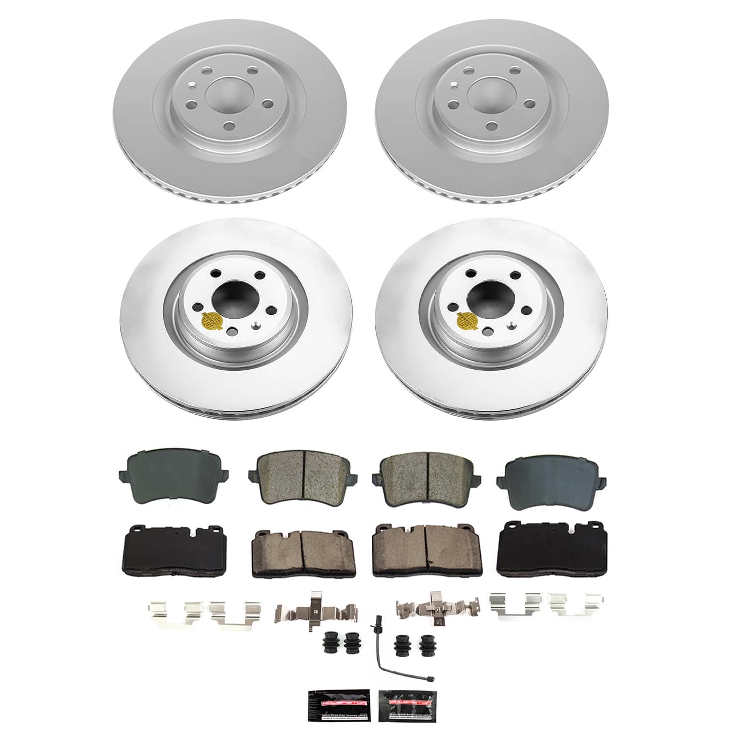 Power Stop - CRK9026 - Front and Rear - Disc Brake Pad and Rotor Kit