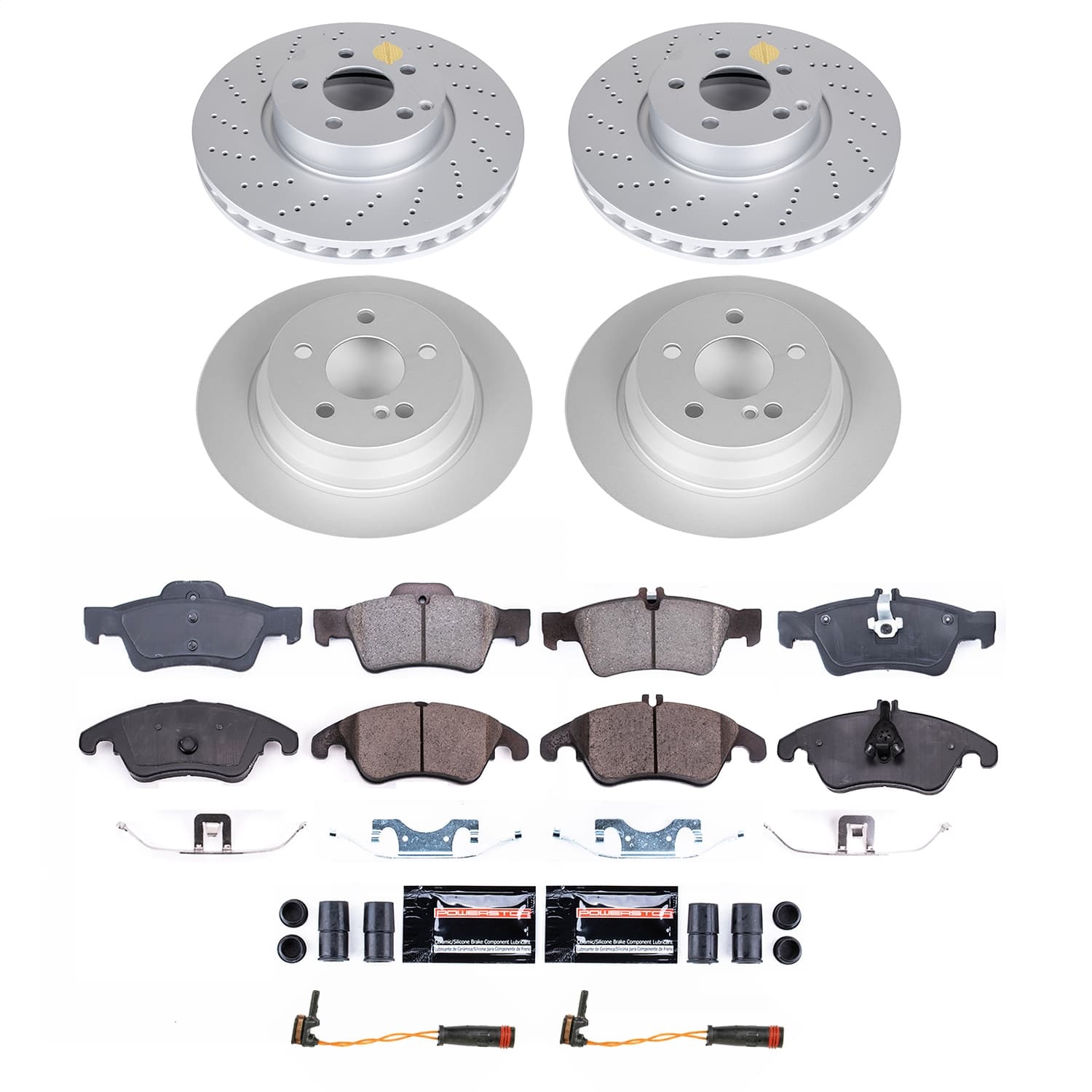 Power Stop - CRK9038 - Front and Rear - Disc Brake Pad and Rotor Kit