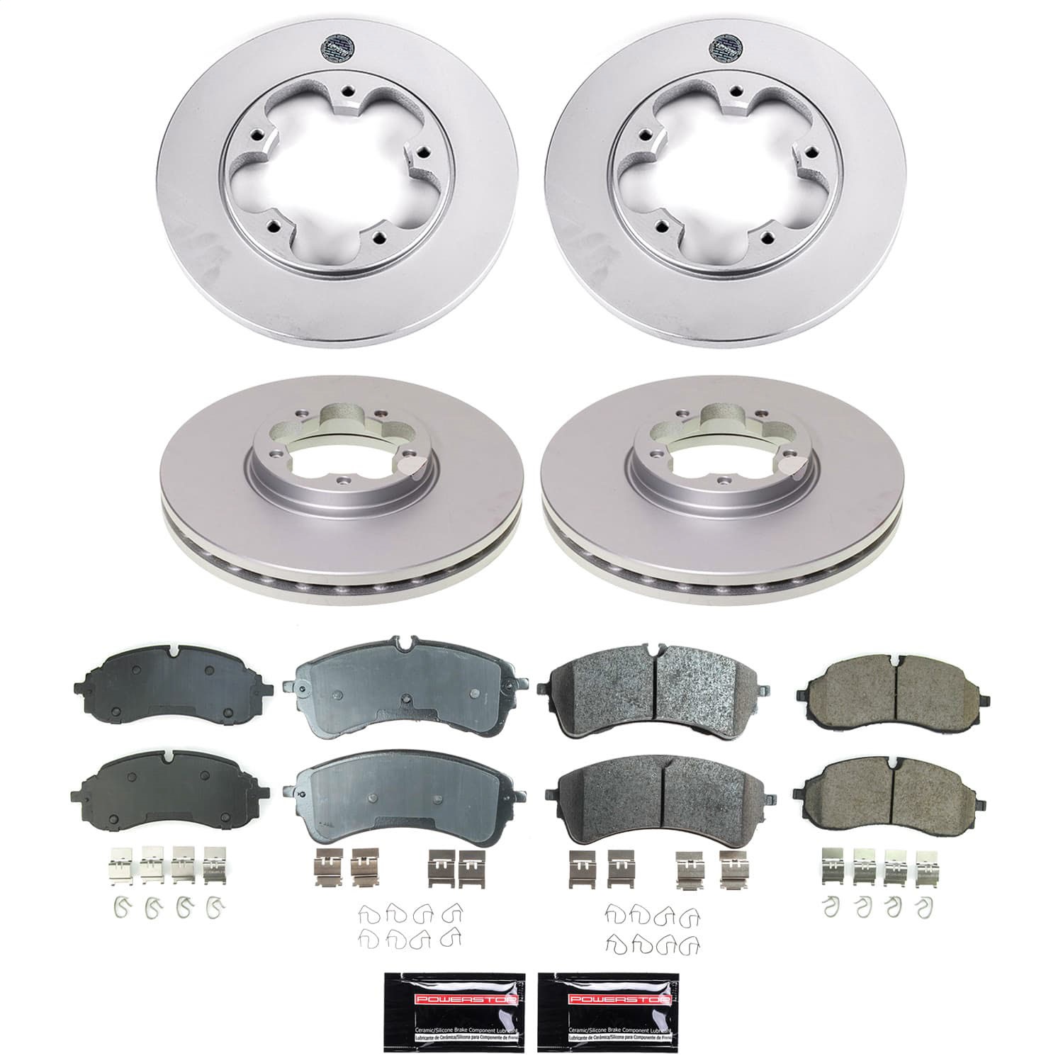 Power Stop - CRK9056 - Front and Rear - Disc Brake Pad and Rotor Kit